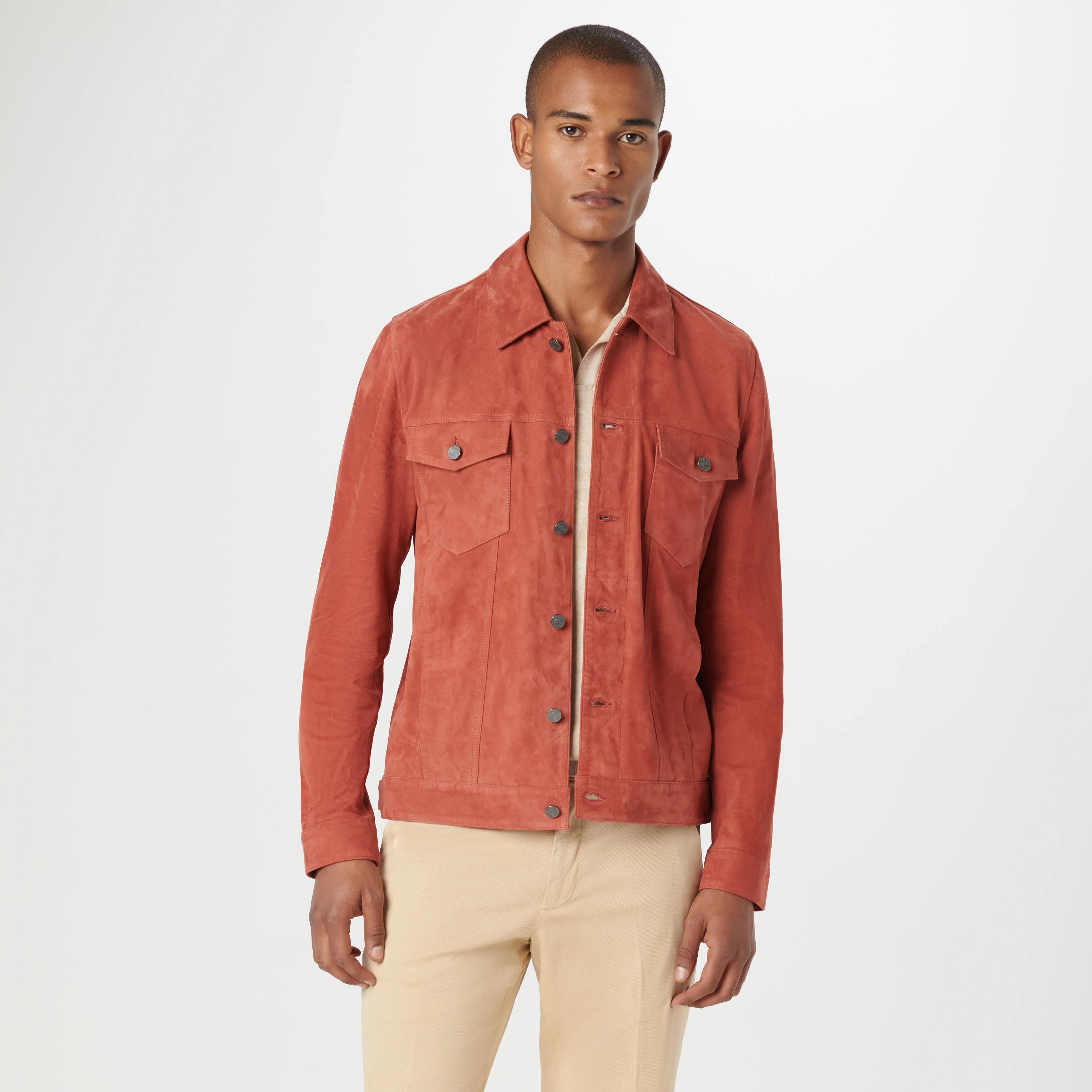 Denim Style Suede Jacket sold by Bugatchi product image thumbnail 3