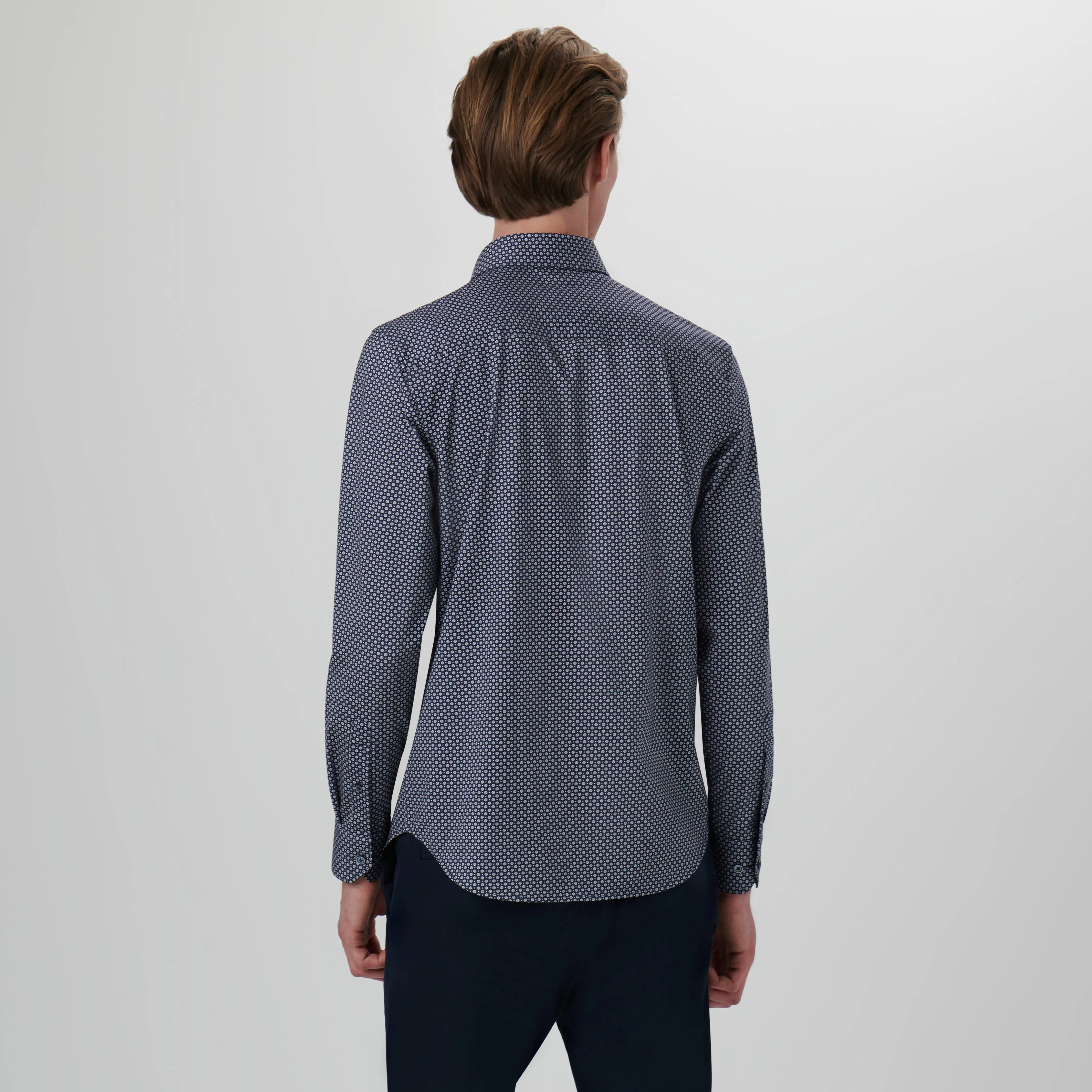 James Dot Print OoohCotton Shirt sold by Bugatchi product image thumbnail 4