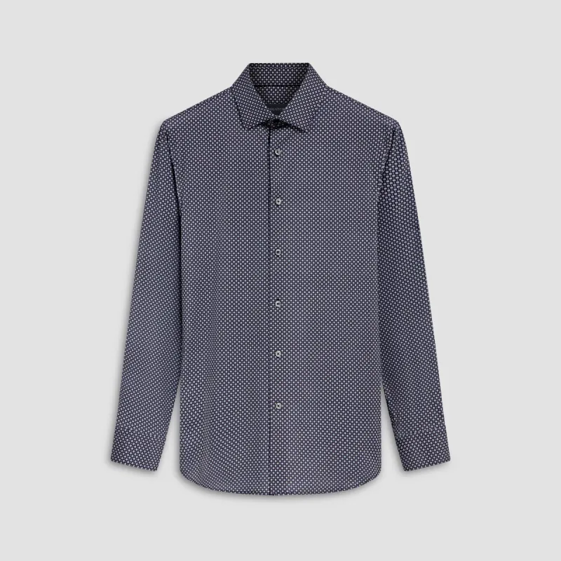 James Dot Print OoohCotton Shirt sold by Bugatchi