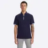 Short Sleeve Quarter Zip Polo sold by Bugatchi