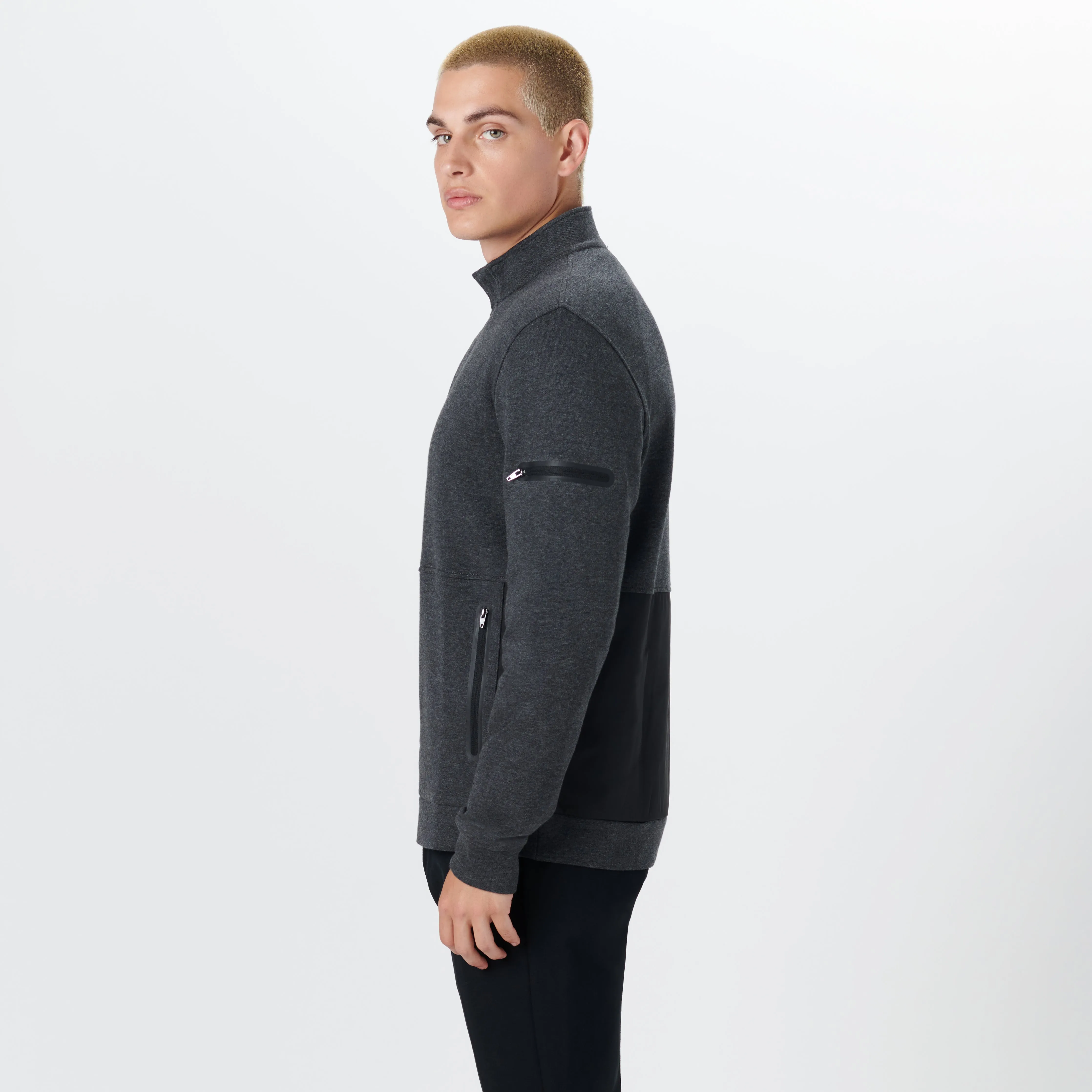 Long Sleeve Quarter Zip Pullover sold by Bugatchi product image thumbnail 3