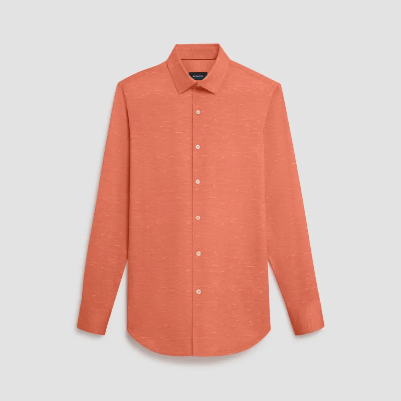 JAMES Heather Print OoohCotton Shirt sold by Bugatchi