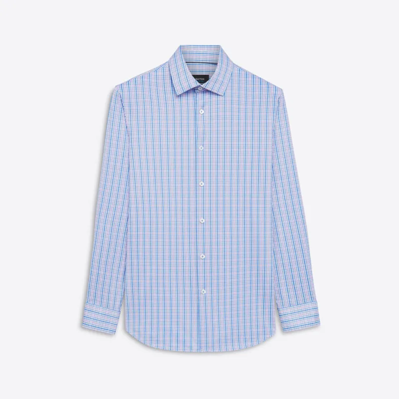 JAMES Mini Check OoohCotton Shirt sold by Bugatchi