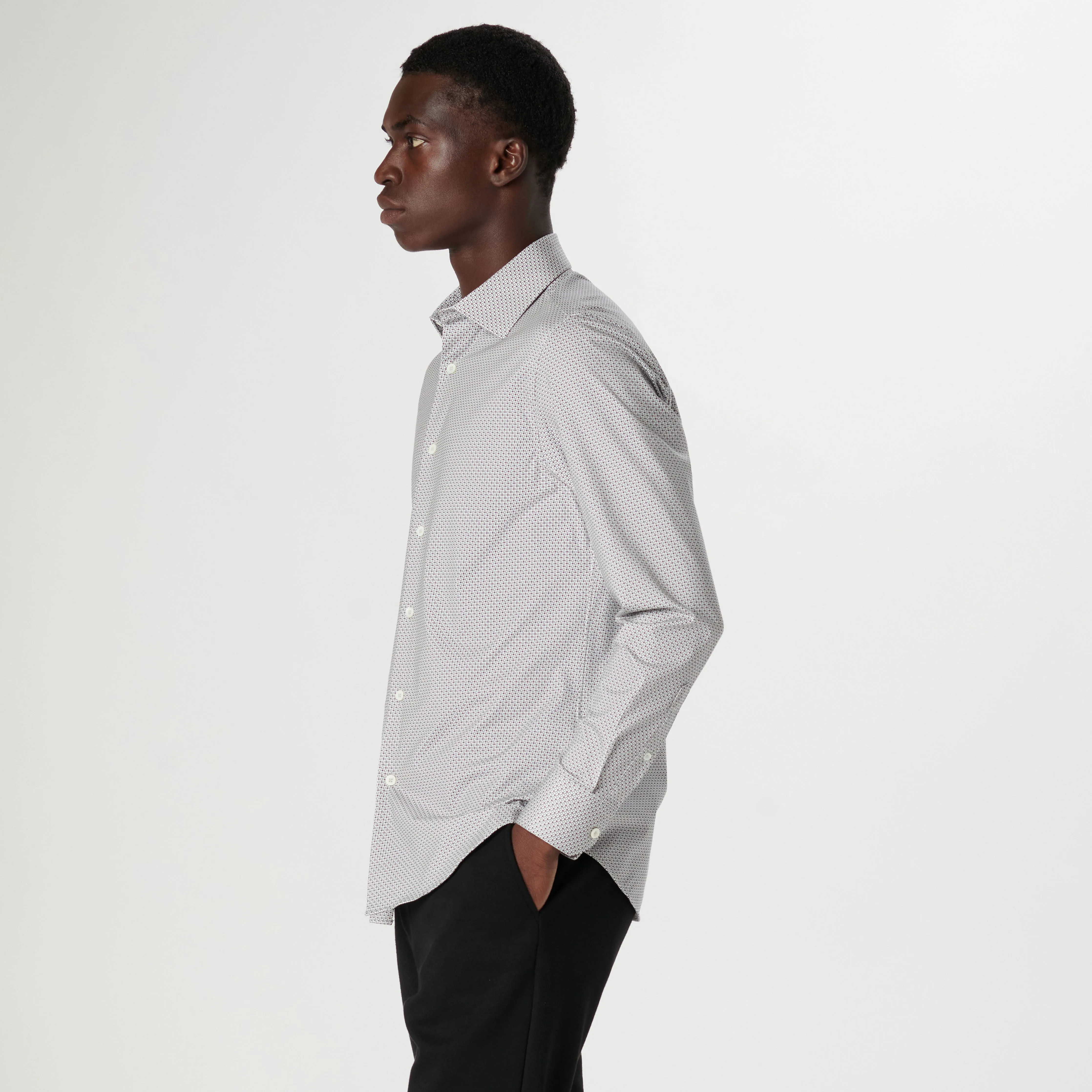 James Geometric OoohCotton Shirt sold by Bugatchi product image thumbnail 3