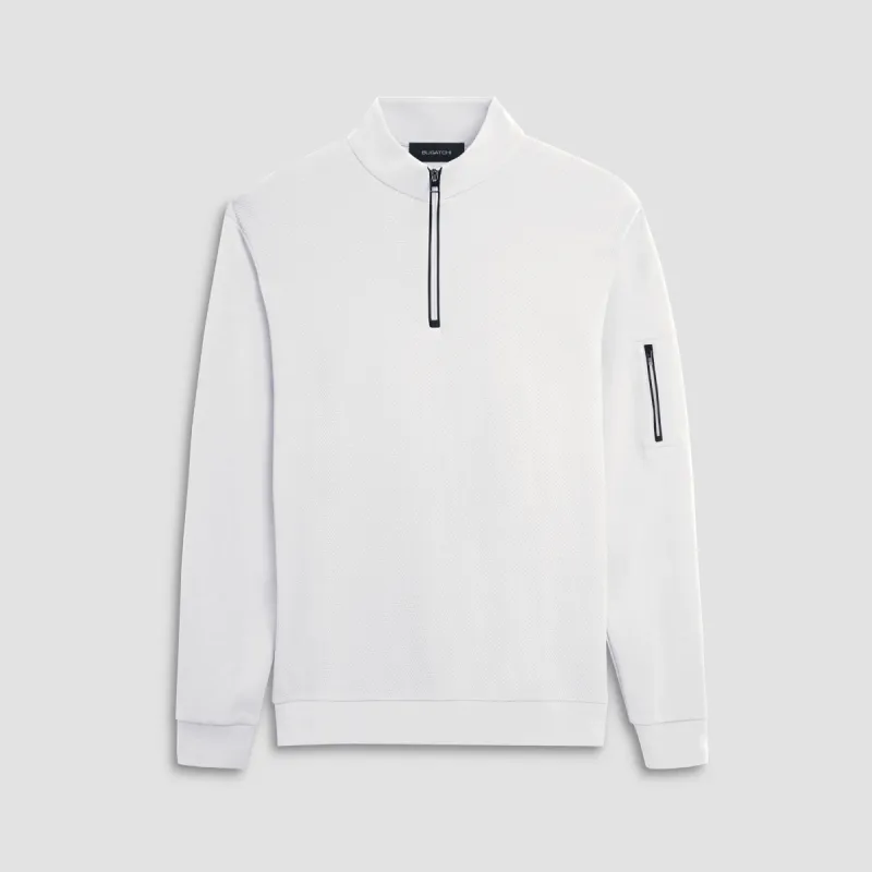 Beehive Quarter-Zip Pullover sold by Bugatchi