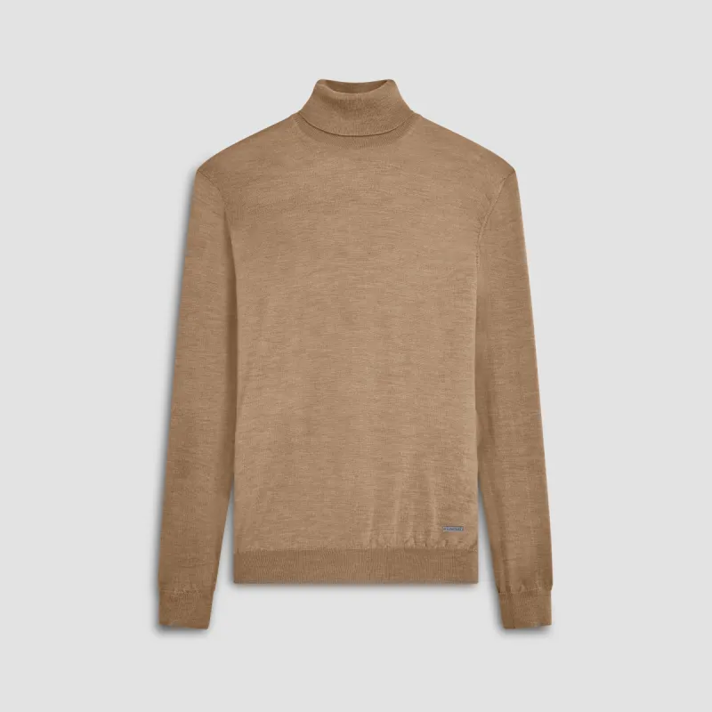 Sawyer Turtleneck Super Merino Sweater sold by Bugatchi