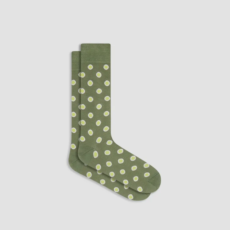 Coin Dot Mid-Calf Socks sold by Bugatchi
