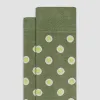 Coin Dot Mid-Calf Socks sold by Bugatchi