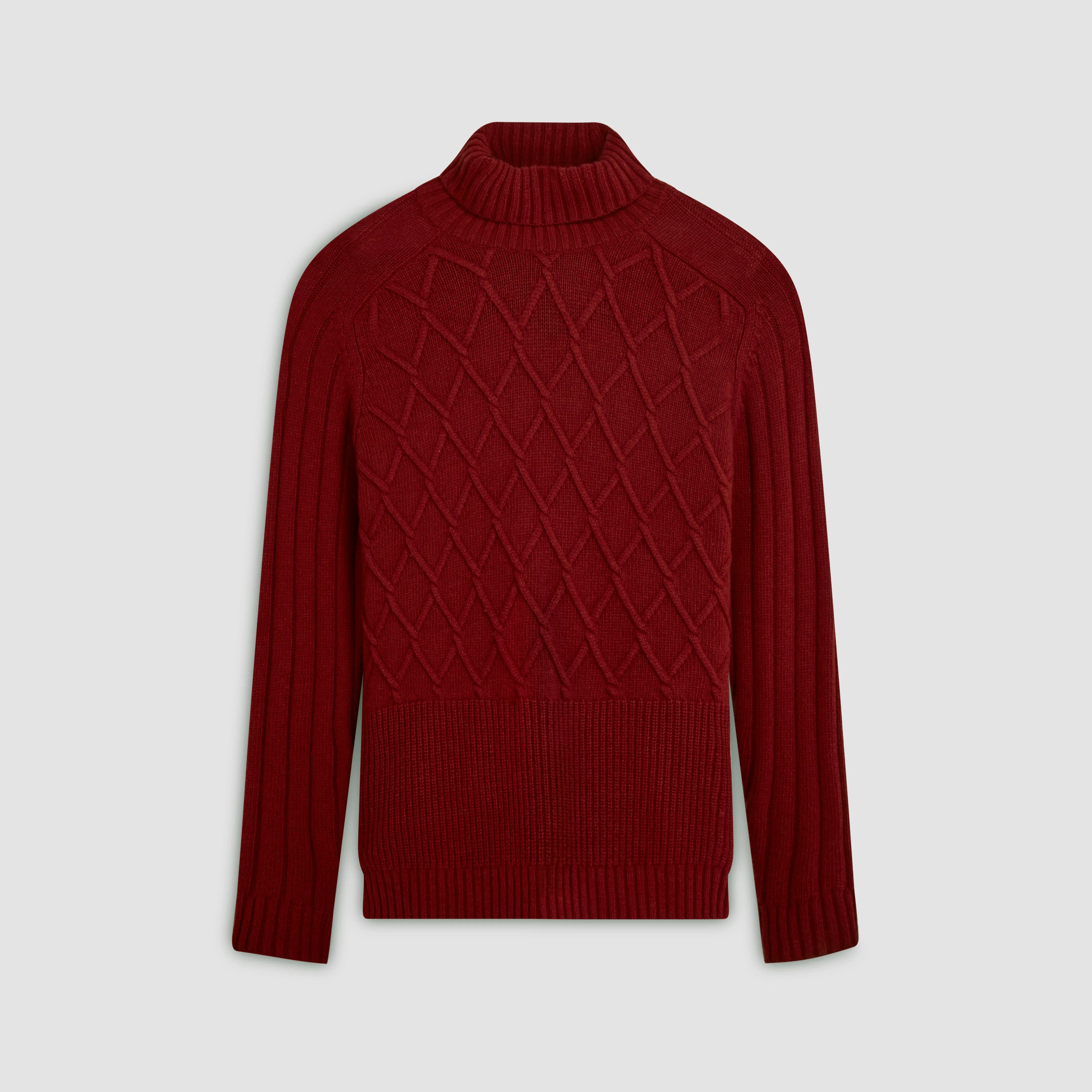Diamond Stitch Turtleneck Sweater sold by Bugatchi product image thumbnail 2
