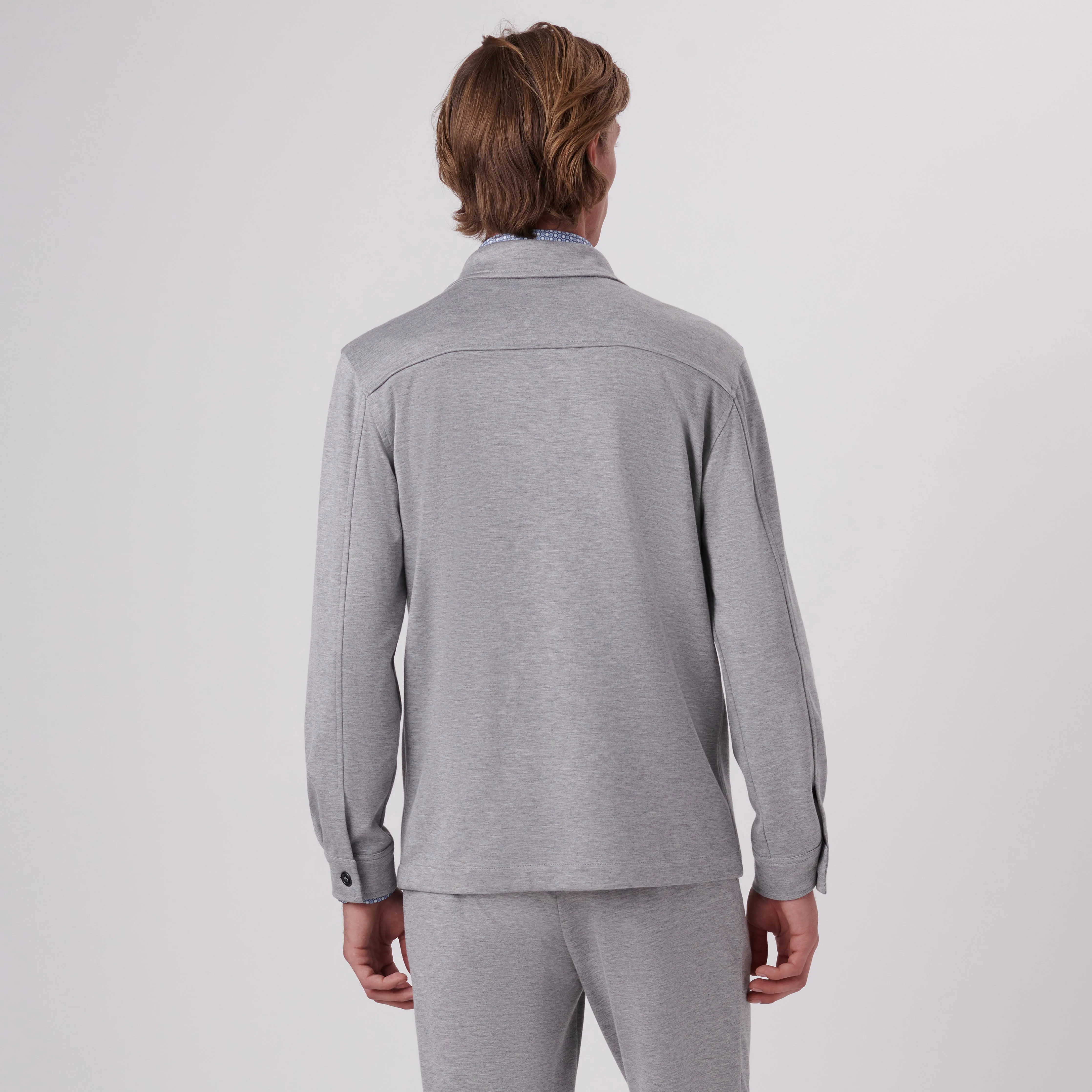 Knit Shirt Jacket sold by Bugatchi product image thumbnail 4