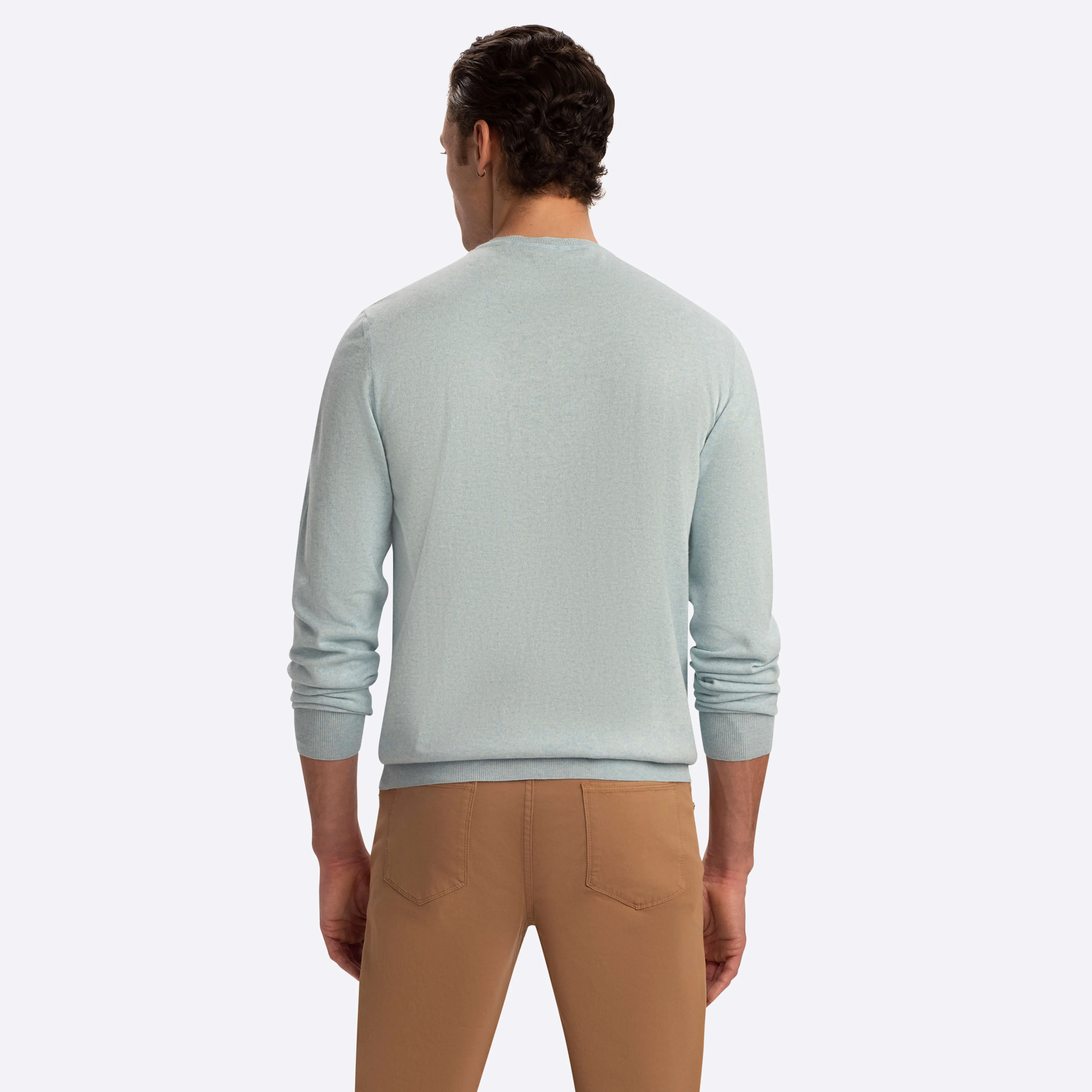 Heather Crew Neck Sweater sold by Bugatchi product image thumbnail 4