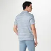 Striped Johnny Collar Polo sold by Bugatchi