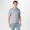 Striped Johnny Collar Polo sold by Bugatchi