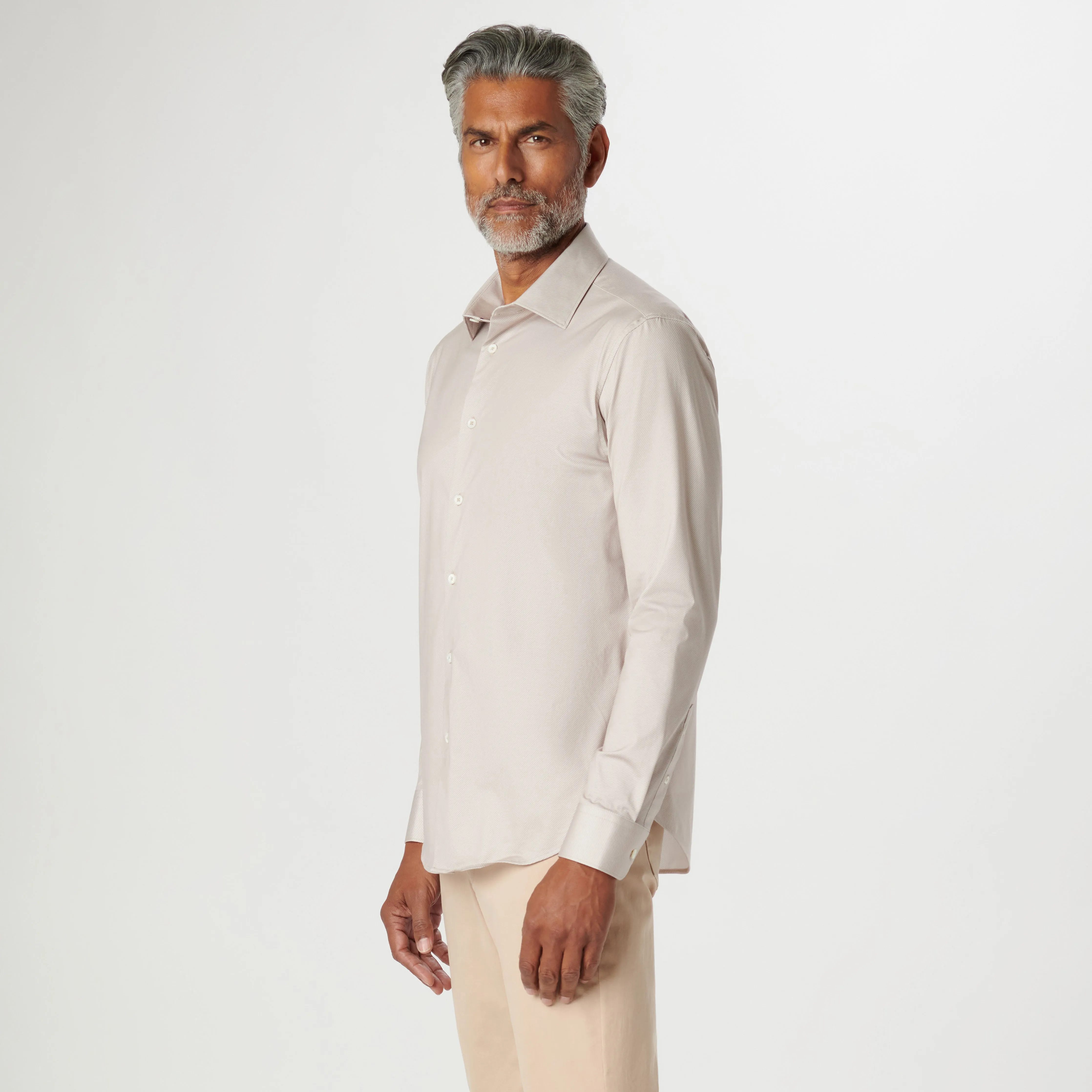 James Diagonal Pin Stripe OoohCotton Shirt sold by Bugatchi product image thumbnail 3