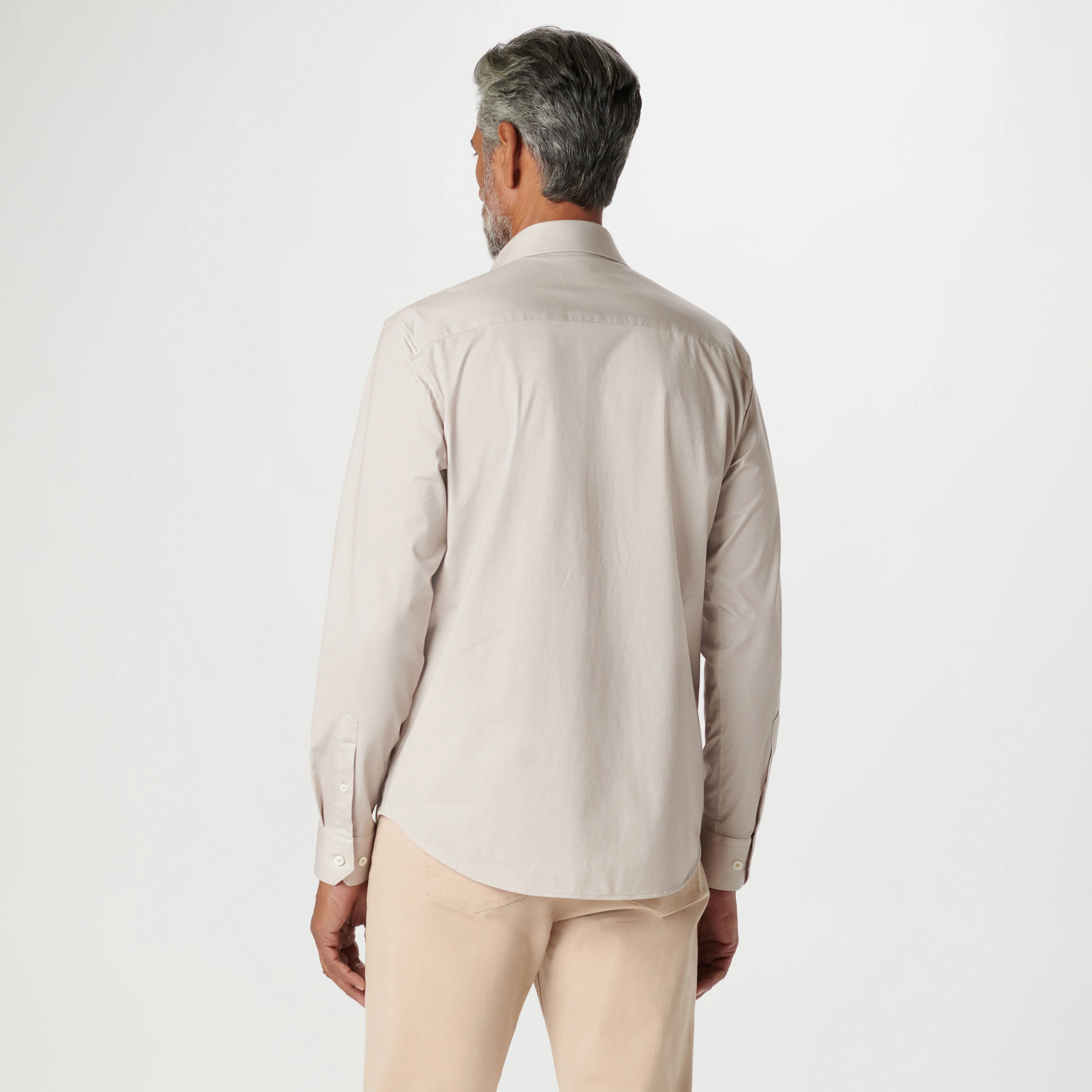 James Diagonal Pin Stripe OoohCotton Shirt sold by Bugatchi product image thumbnail 4