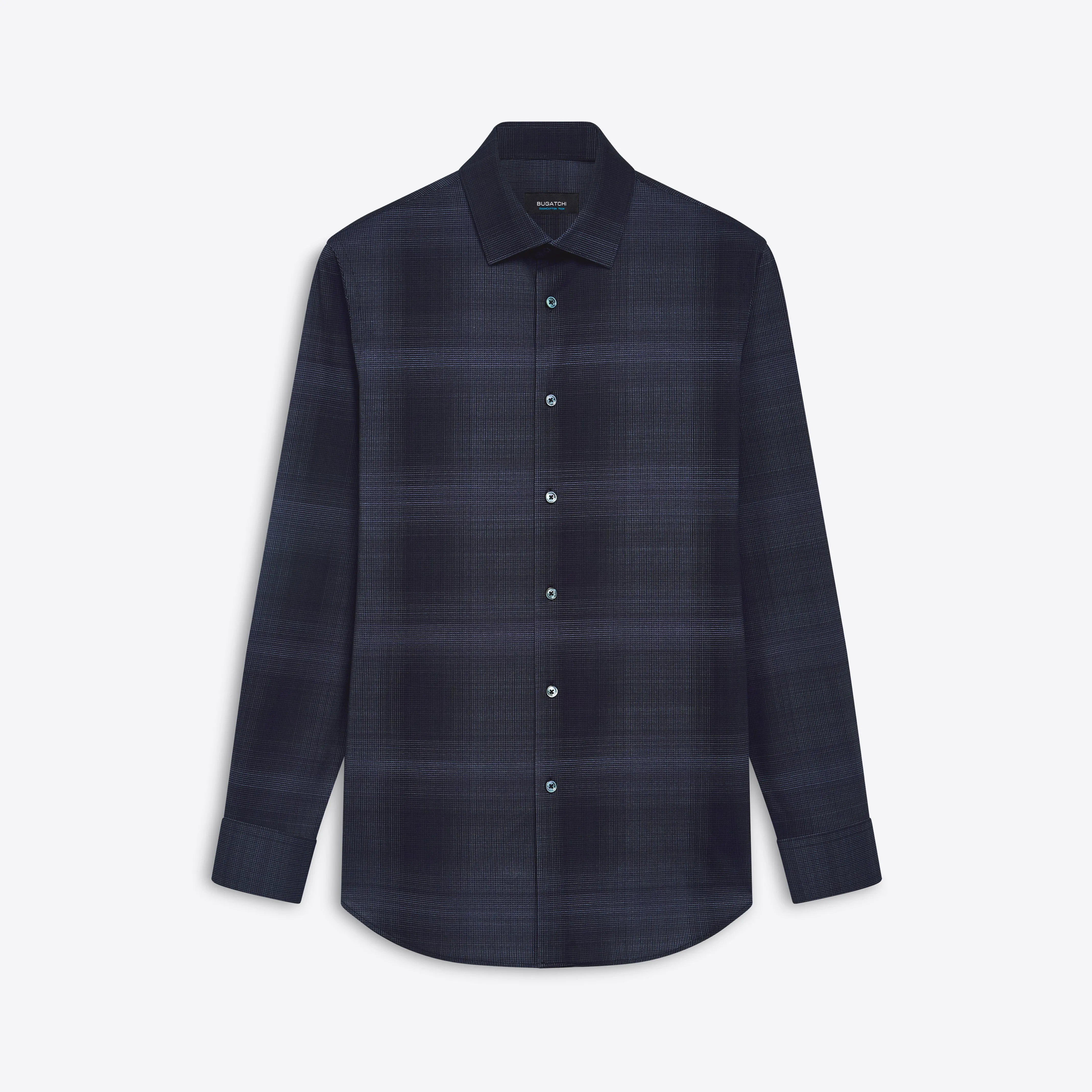 JAMES Plaid Check OoohCotton Shirt sold by Bugatchi