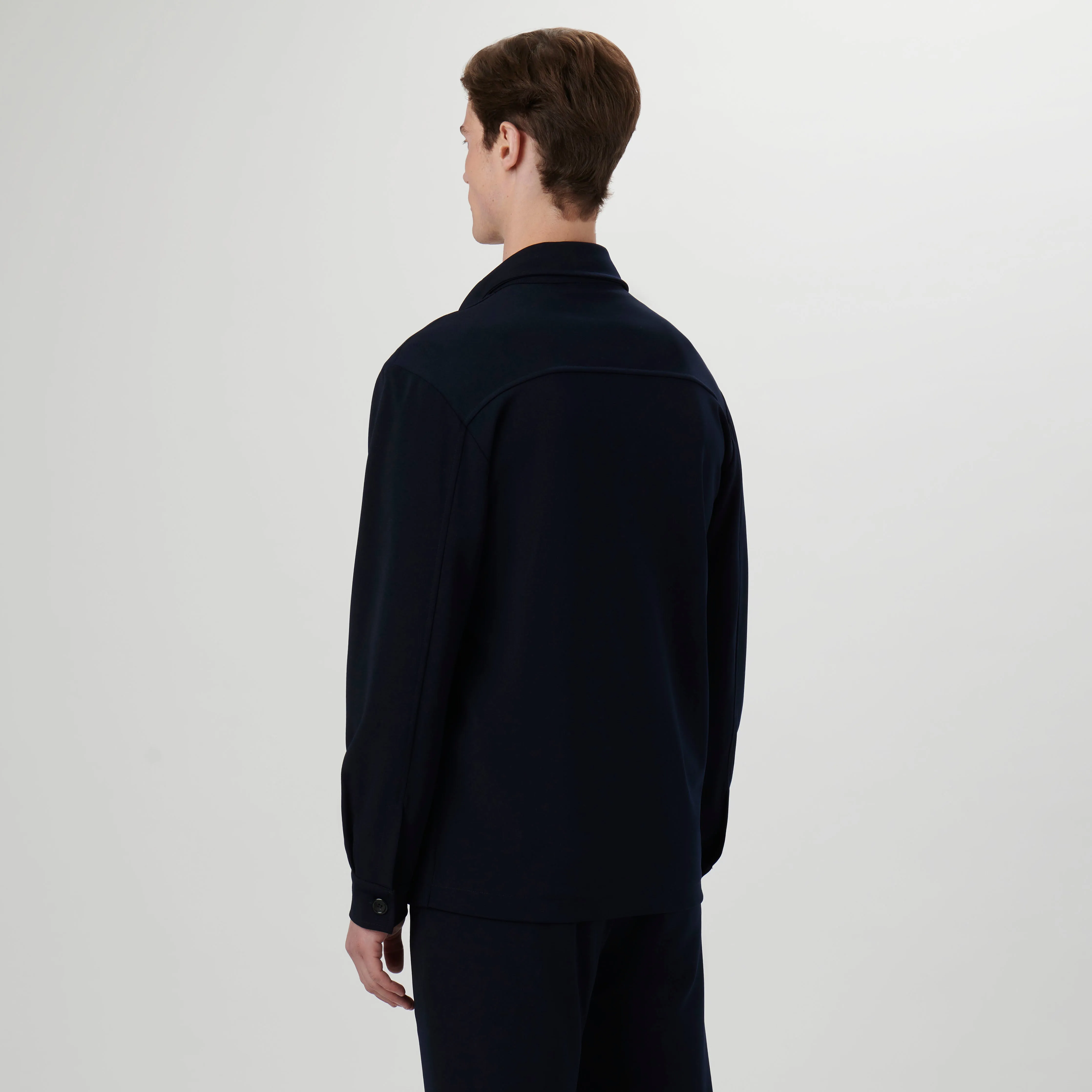 Knit Shirt Jacket sold by Bugatchi product image thumbnail 4