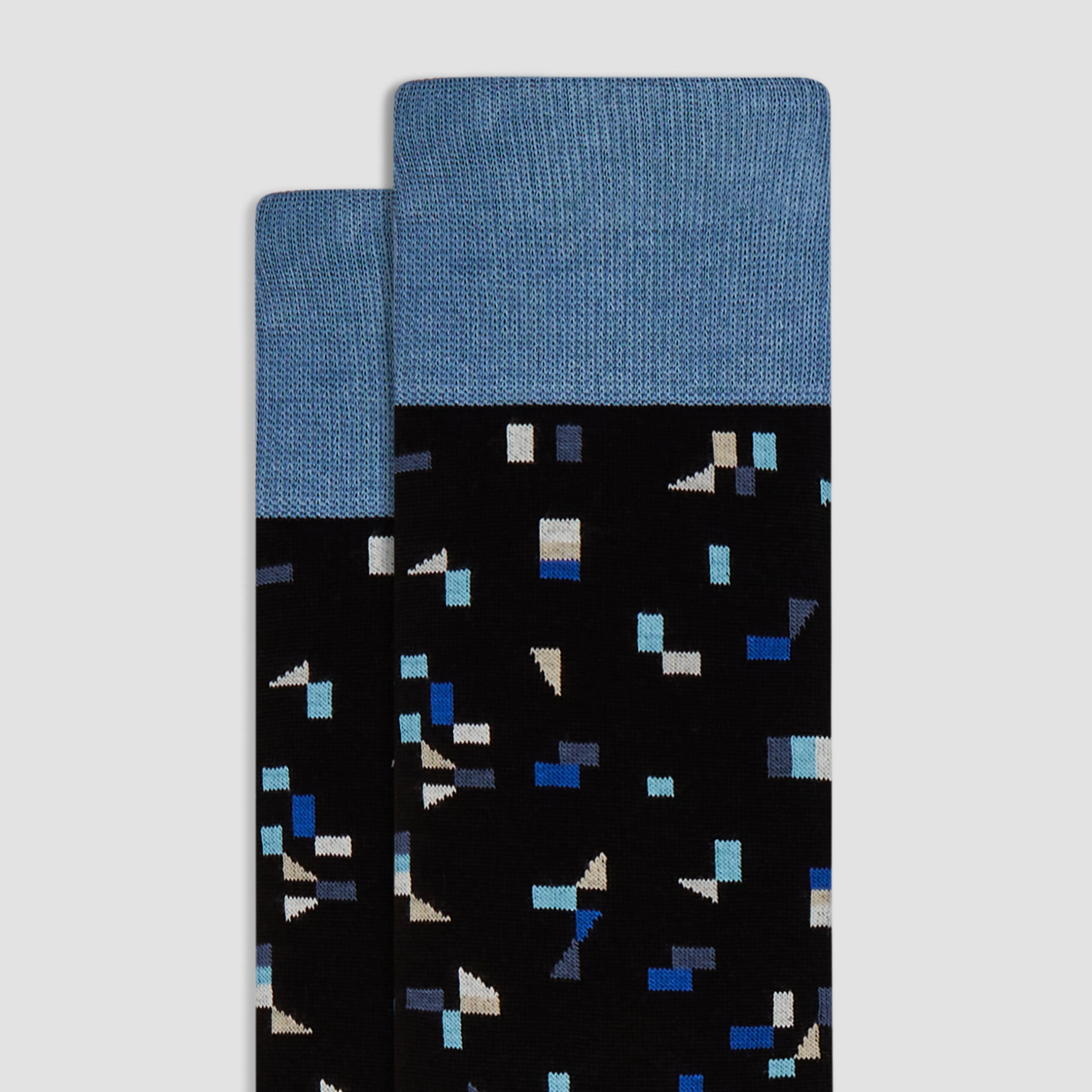 Geometric Mid-Calf Socks sold by Bugatchi product image thumbnail 2