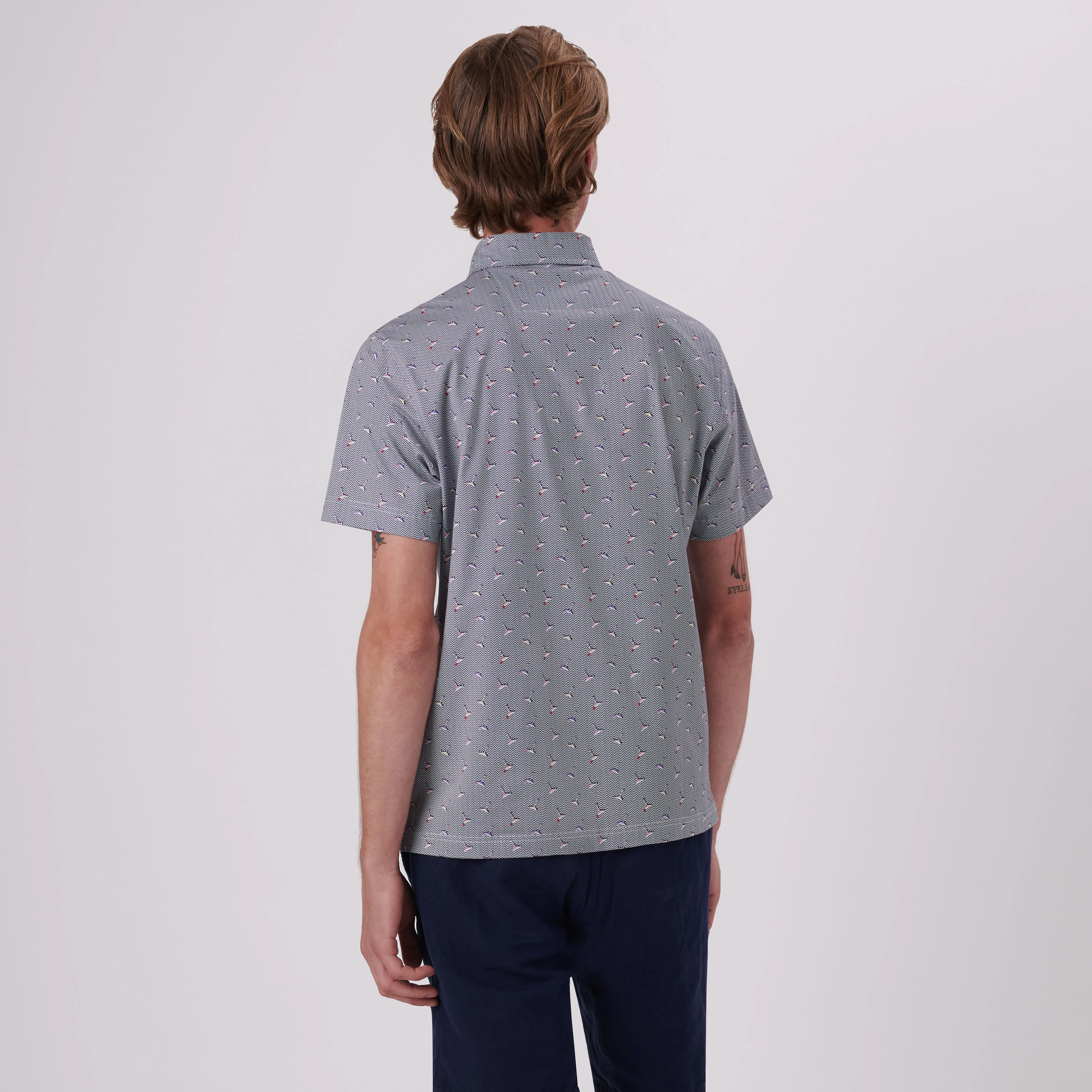 Victor Cocktails Print OoohCotton Polo sold by Bugatchi product image thumbnail 4