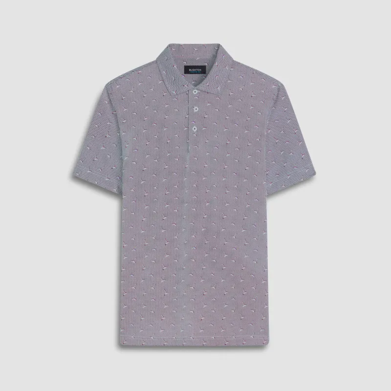 Victor Cocktails Print OoohCotton Polo made by Bugatchi