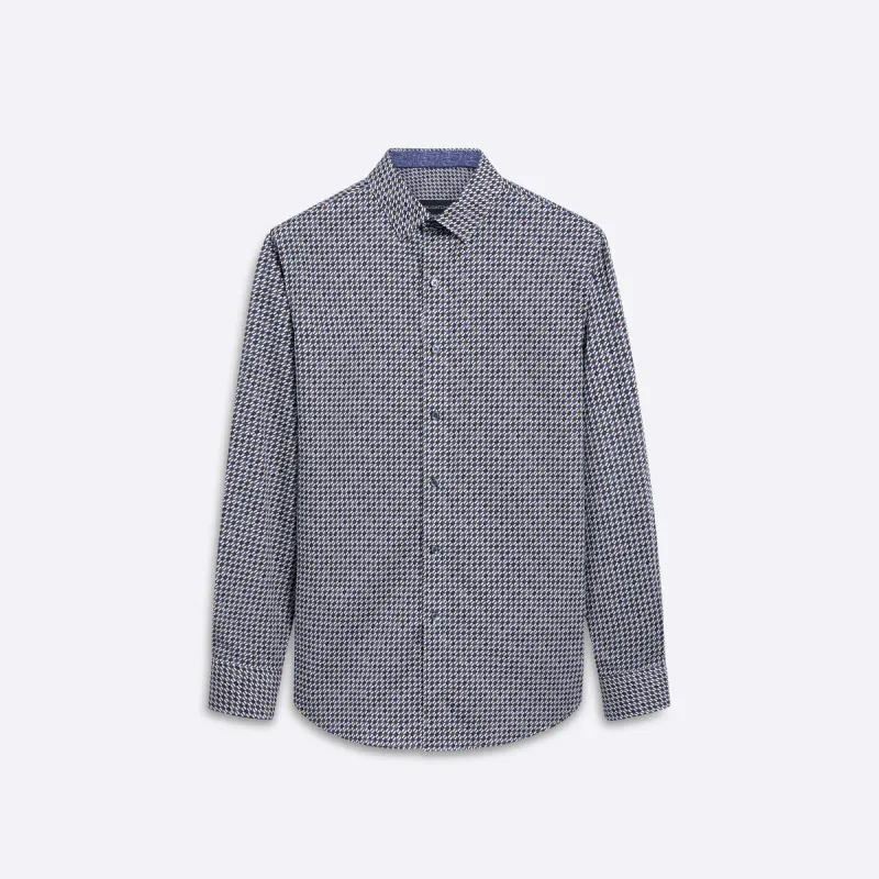 Geometric Print COMFORT STRETCH Cotton Shirt sold by Bugatchi
