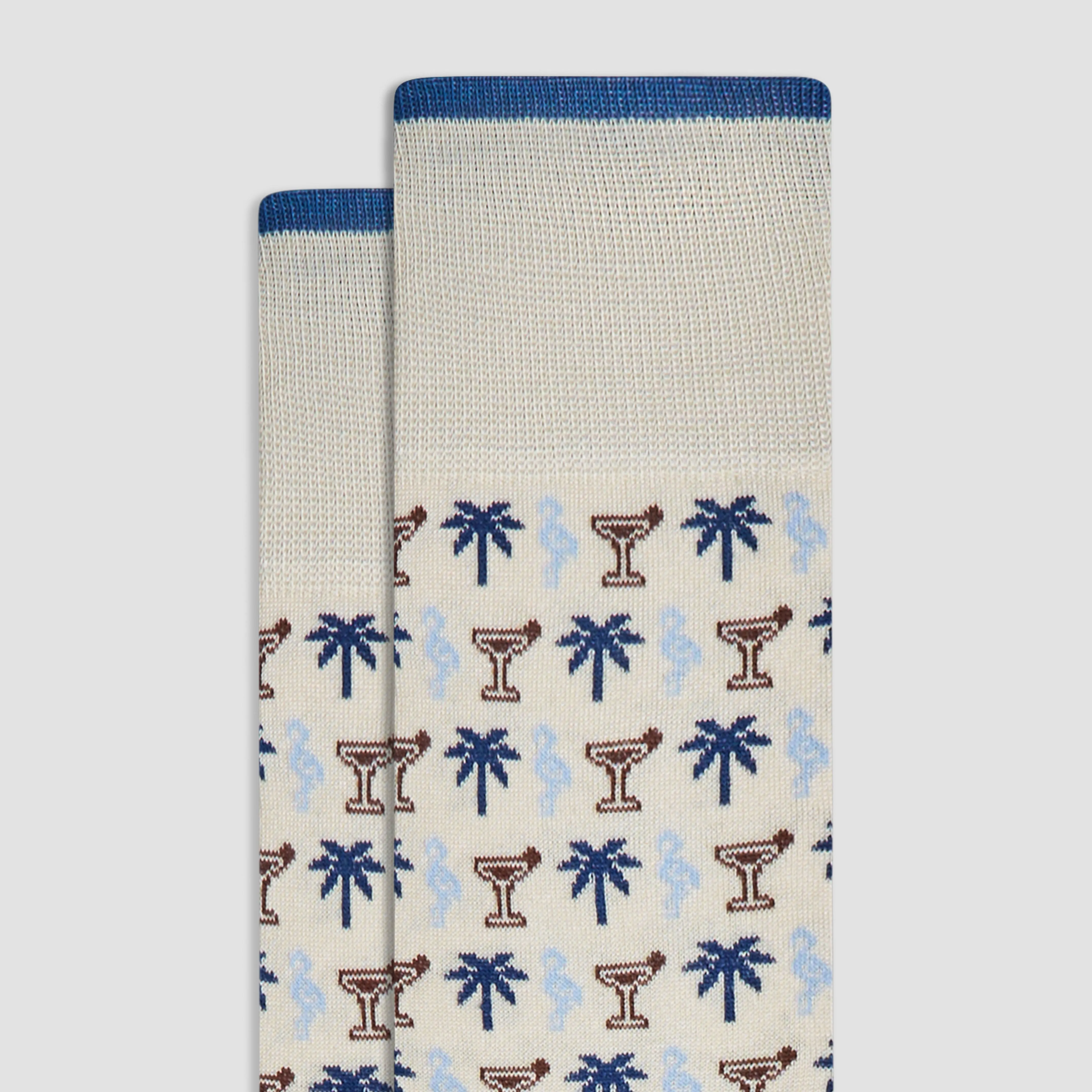 Tropical Mid-Calf Socks sold by Bugatchi product image thumbnail 2