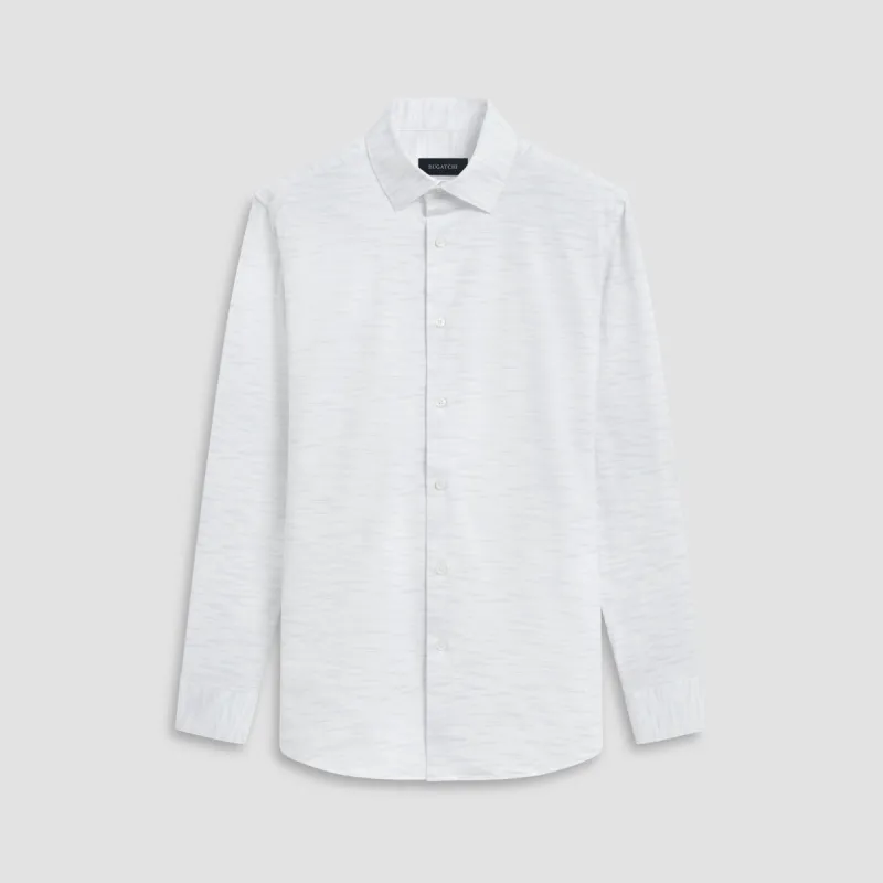 James Stitch Print OoohCotton Shirt sold by Bugatchi