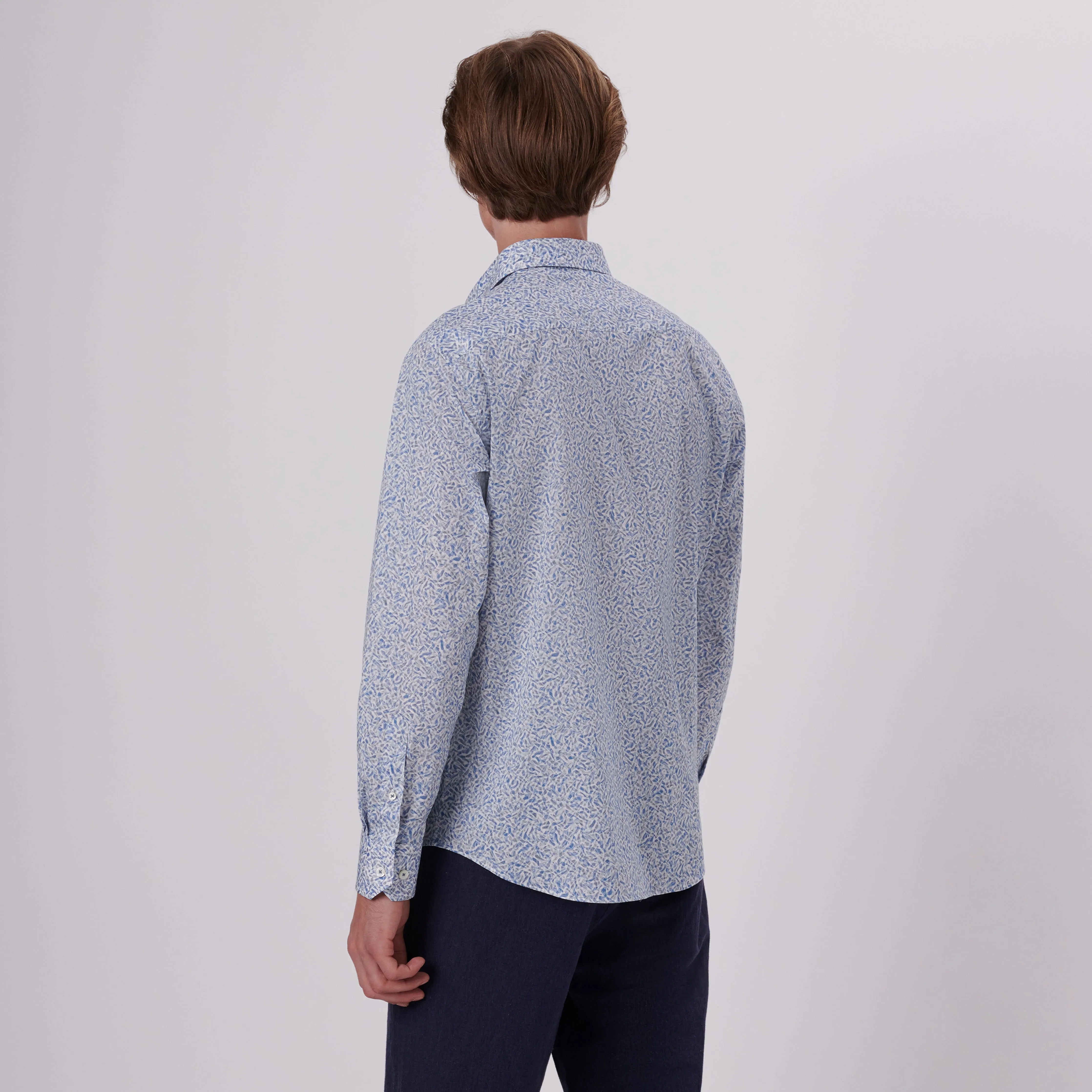 Julian Abstract Print Shirt sold by Bugatchi product image thumbnail 4