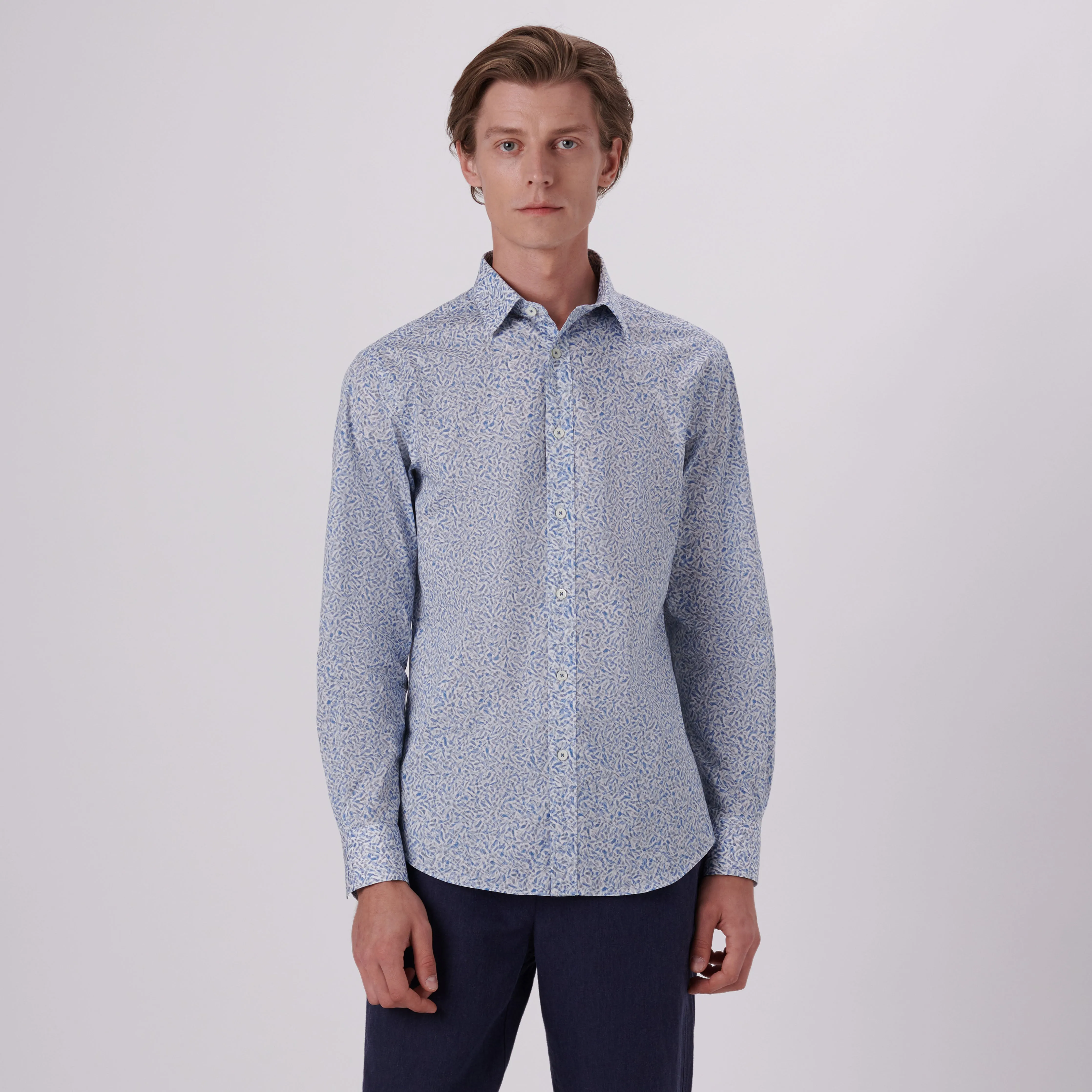 Julian Abstract Print Shirt sold by Bugatchi product image thumbnail 2