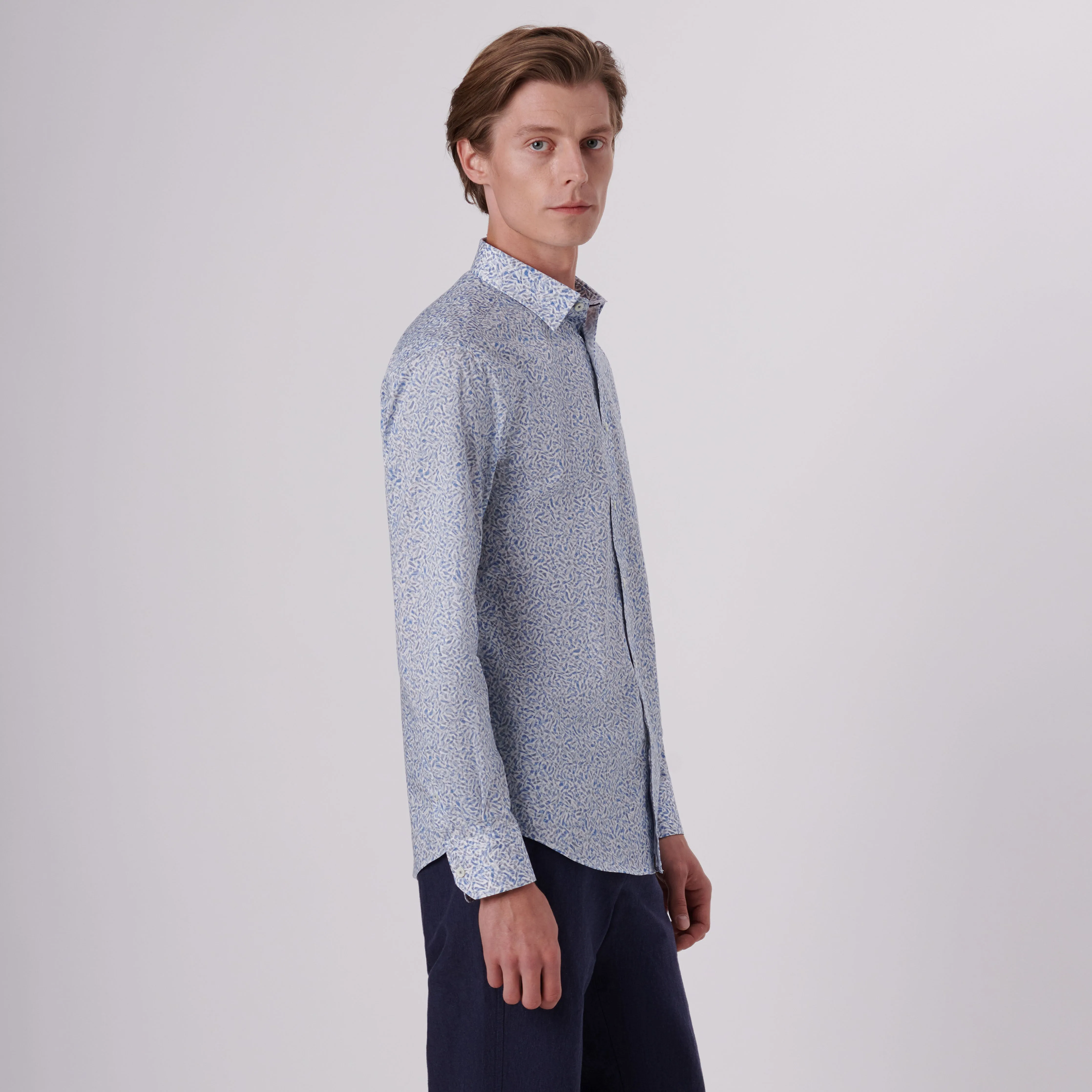 Julian Abstract Print Shirt sold by Bugatchi product image thumbnail 3