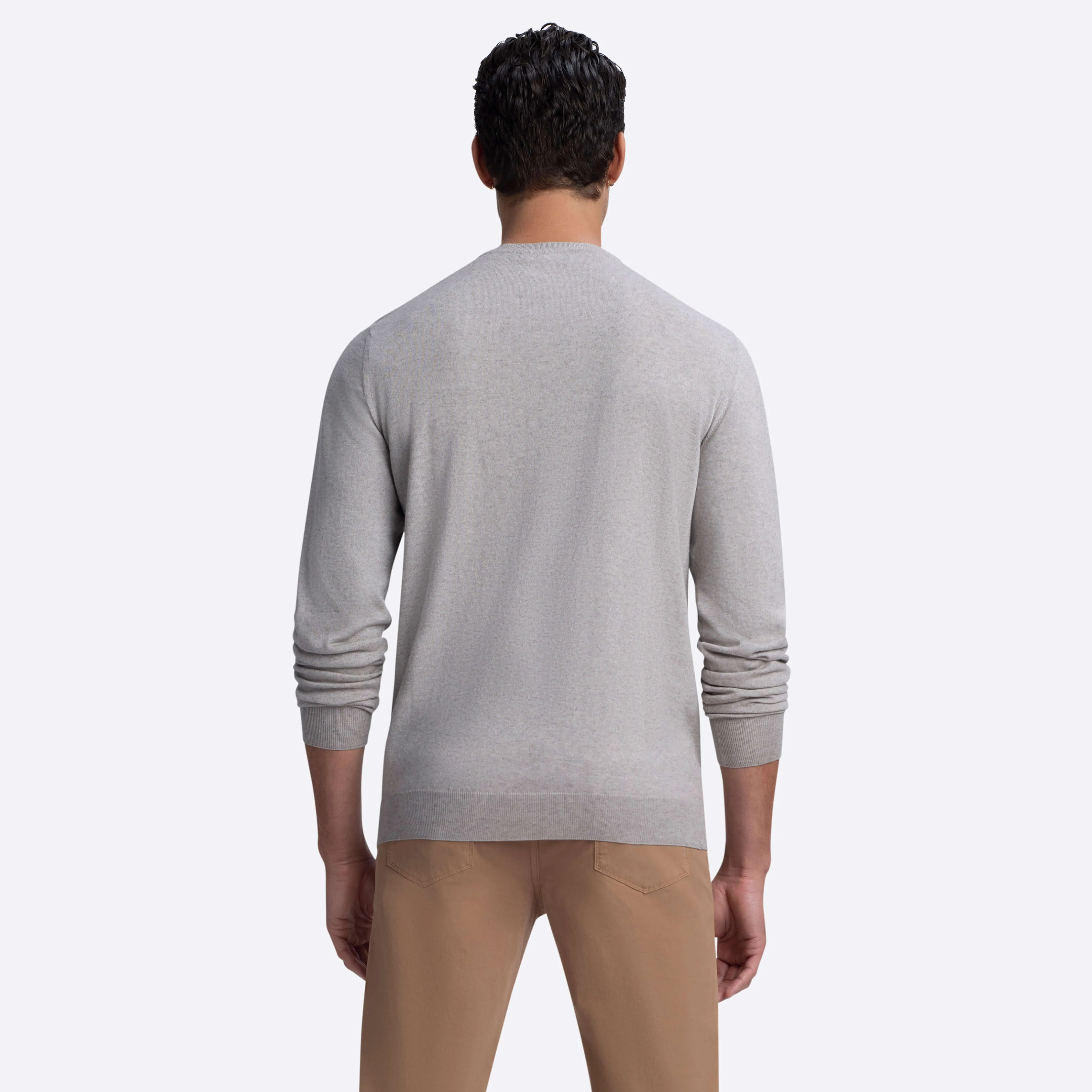 Heather Crew Neck Sweater sold by Bugatchi product image thumbnail 4