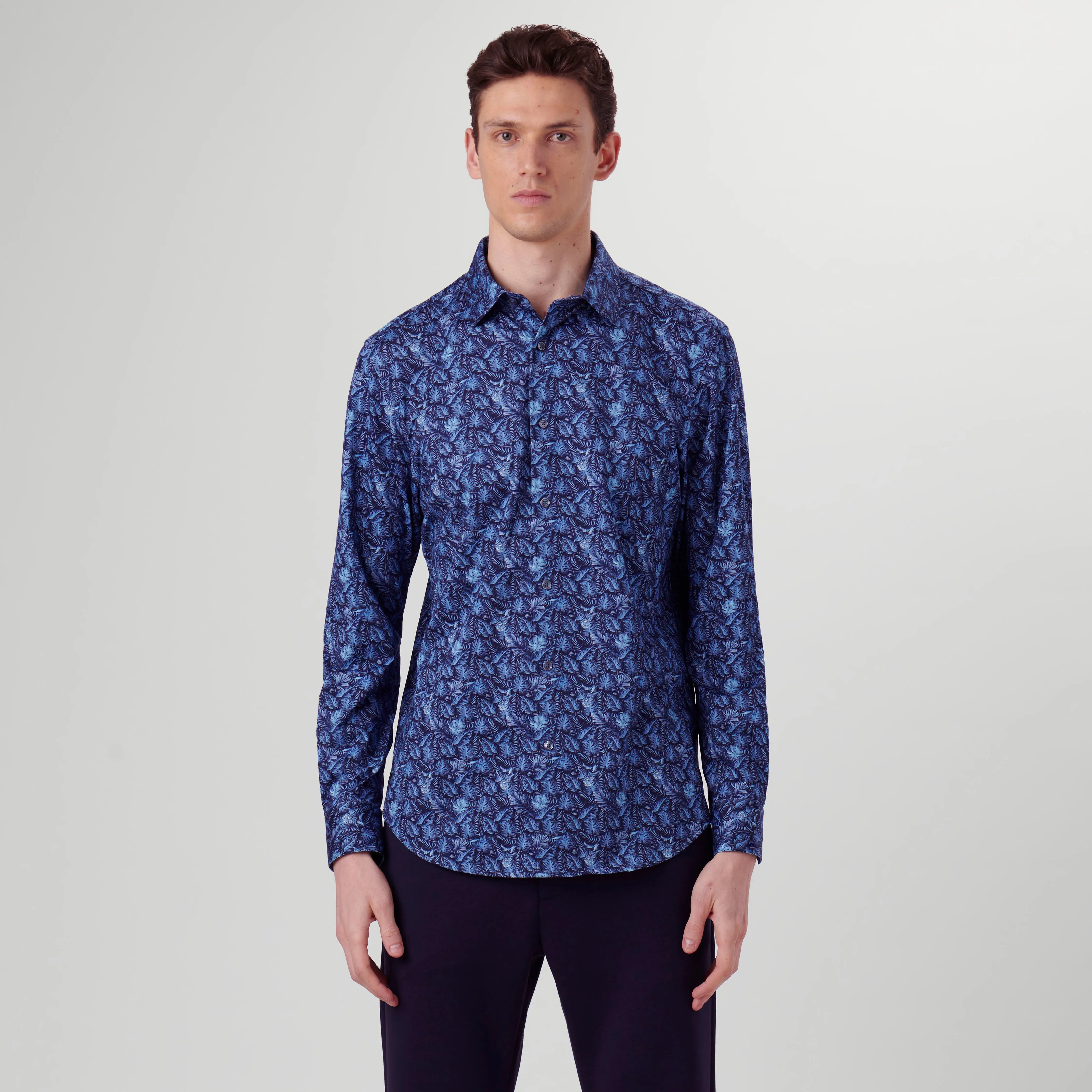James Leaf Print OoohCotton Shirt sold by Bugatchi product image thumbnail 2