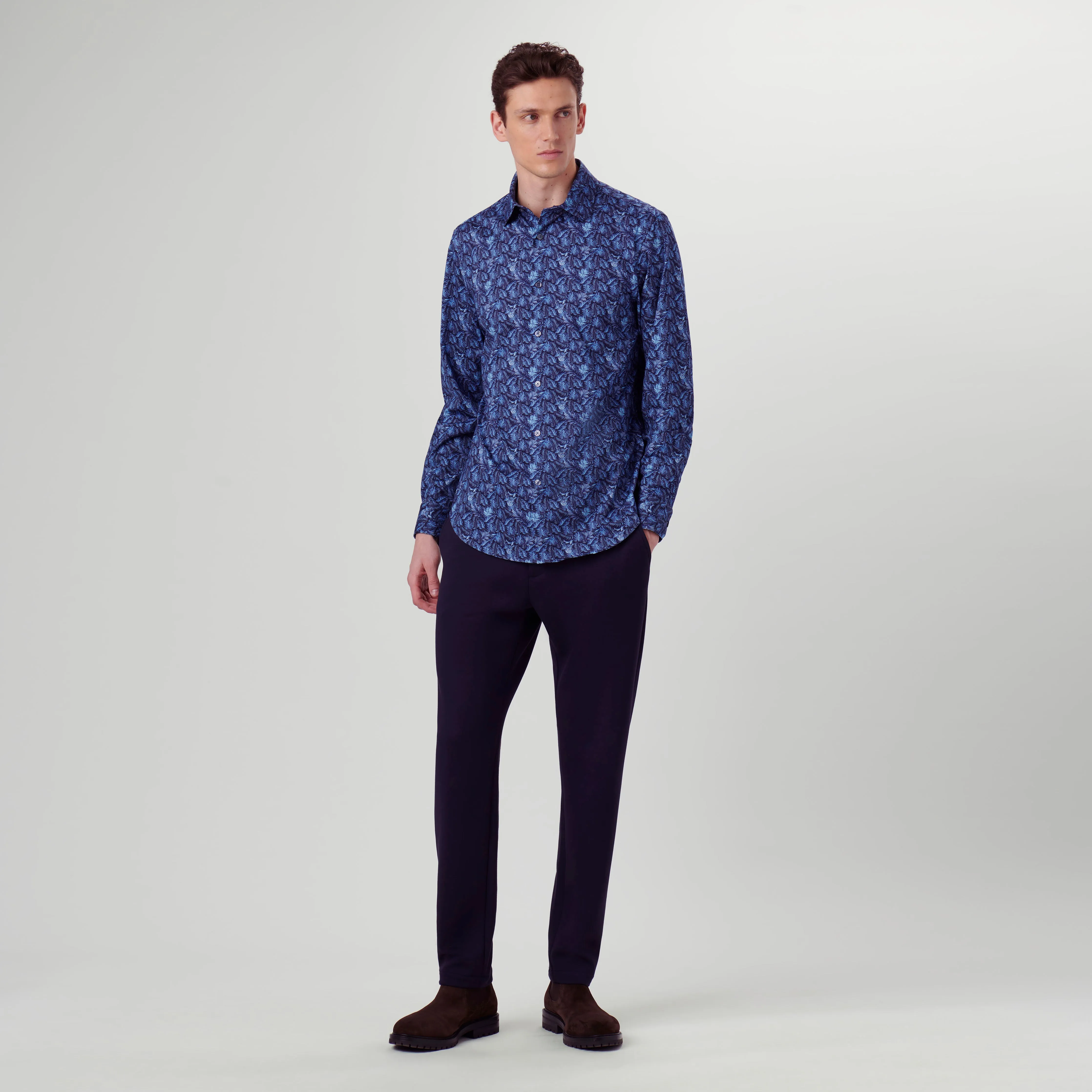 James Leaf Print OoohCotton Shirt sold by Bugatchi product image thumbnail 5