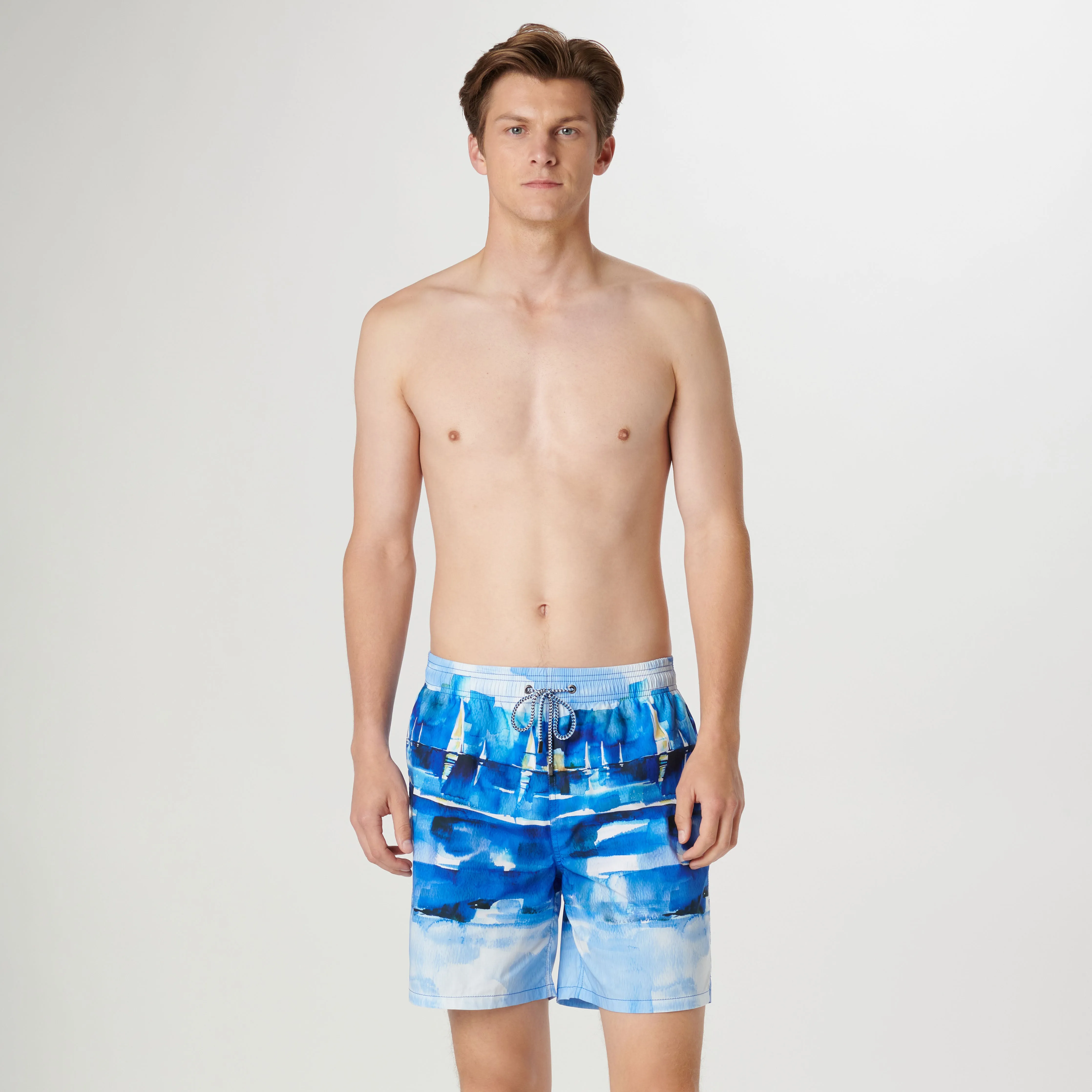 Cosmo Sailboat Swim Trunks sold by Bugatchi product image thumbnail 3