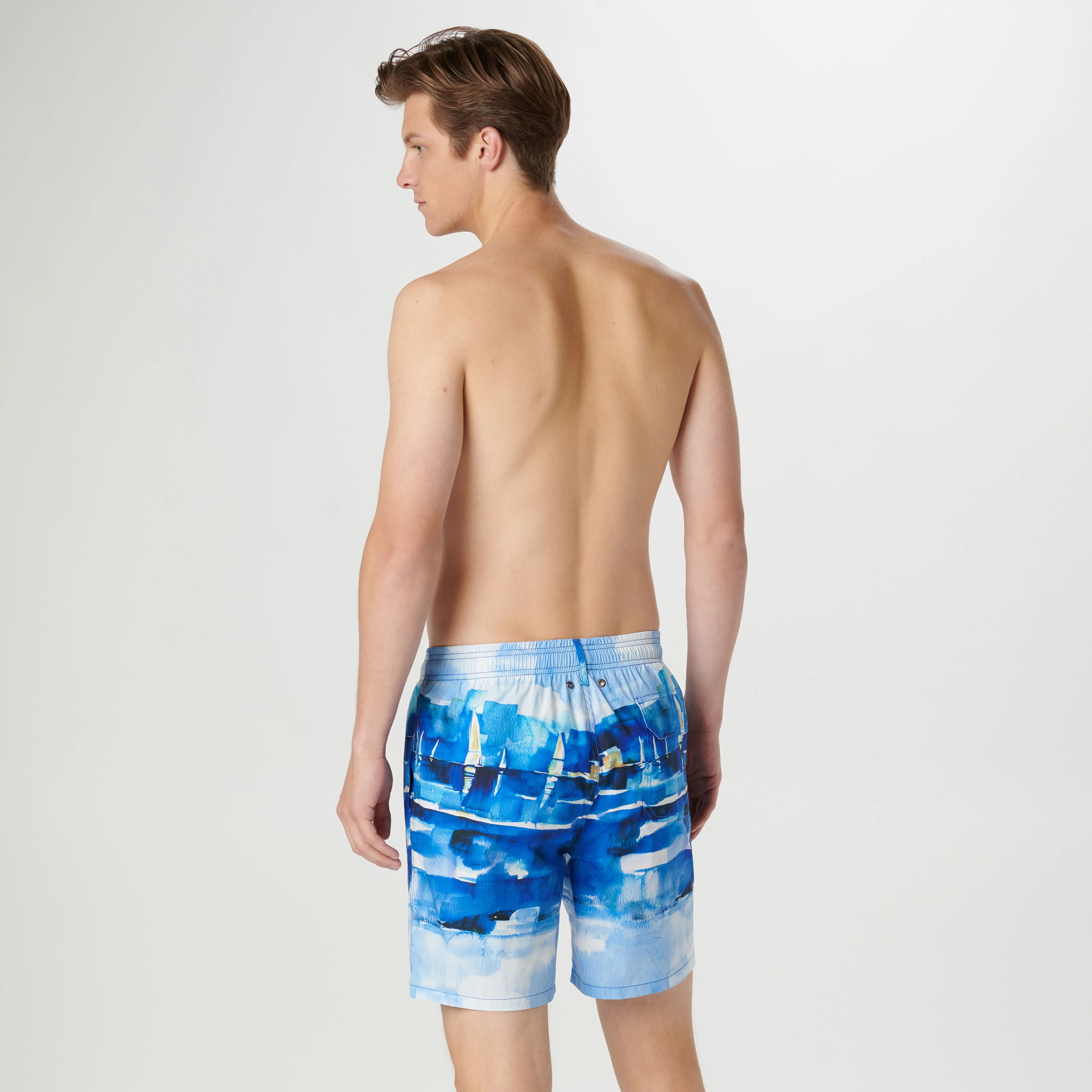 Cosmo Sailboat Swim Trunks sold by Bugatchi product image thumbnail 5