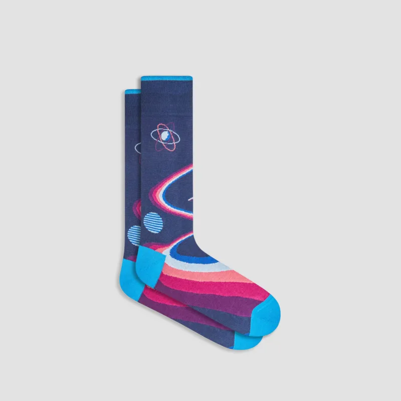 Cosmic Mid-Calf Socks sold by Bugatchi