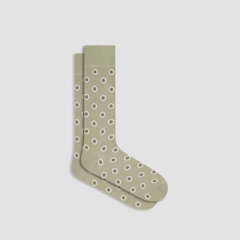 Coin Dot Mid-Calf Socks sold by Bugatchi