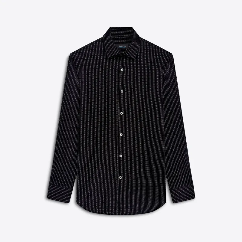 JAMES Chalk Stripe OoohCotton Twill Shirt sold by Bugatchi