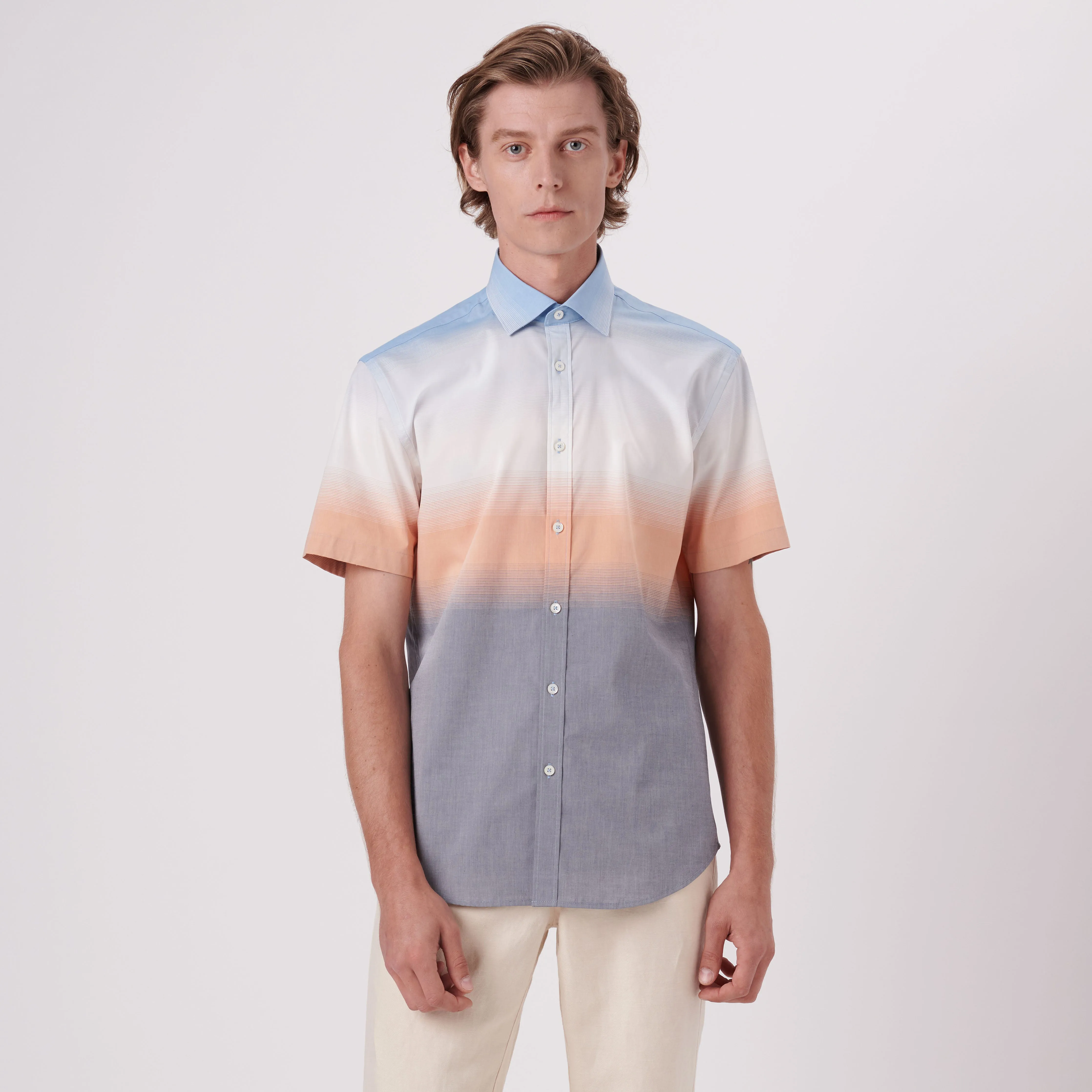 Orson Ombre Short Sleeve Shirt sold by Bugatchi product image thumbnail 2