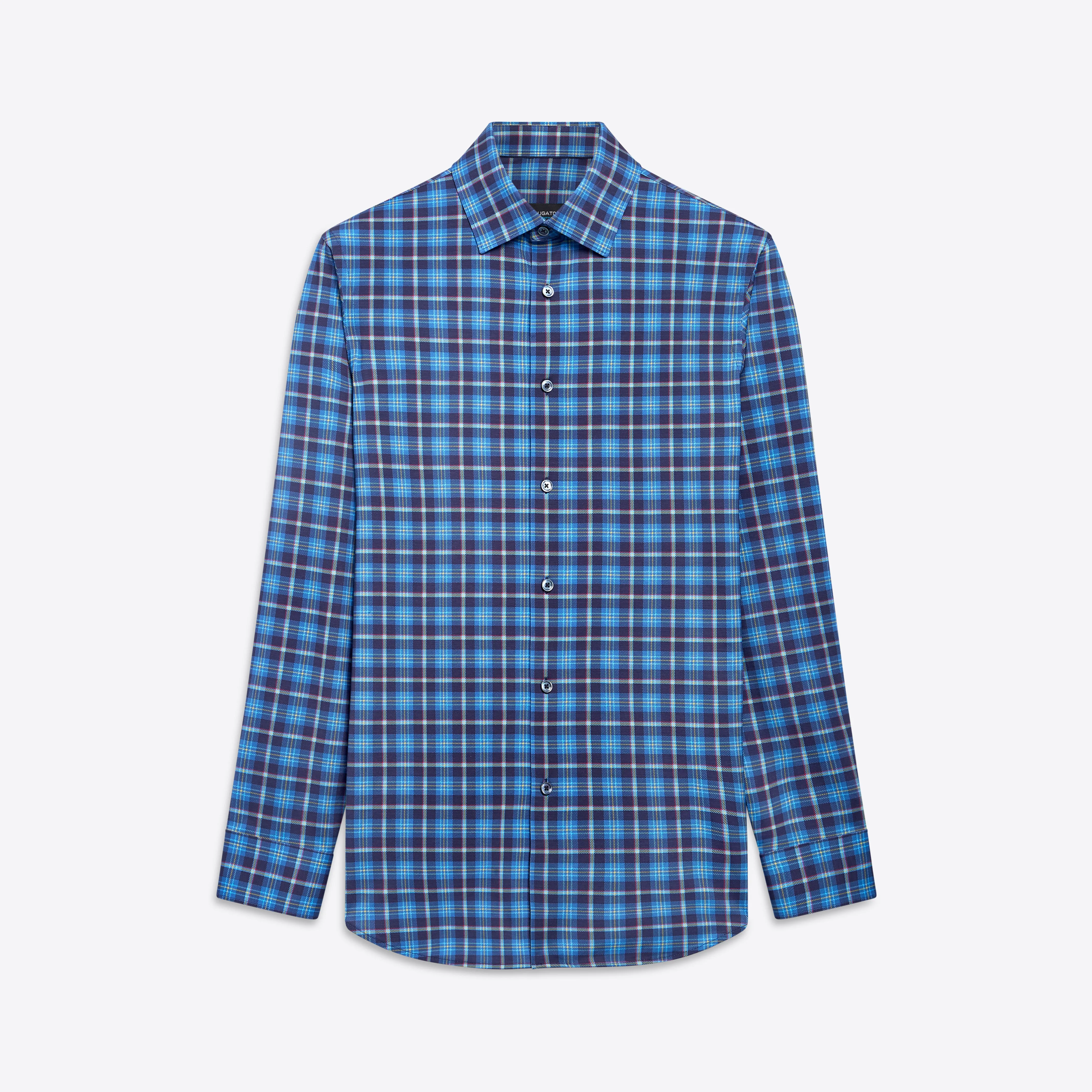 JAMES Plaid Check OoohCotton Shirt sold by Bugatchi