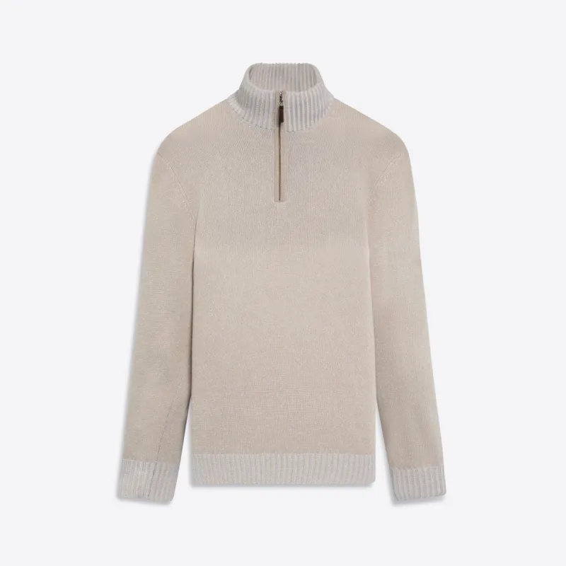 Solid Quarter Zip Pullover Sweater sold by Bugatchi