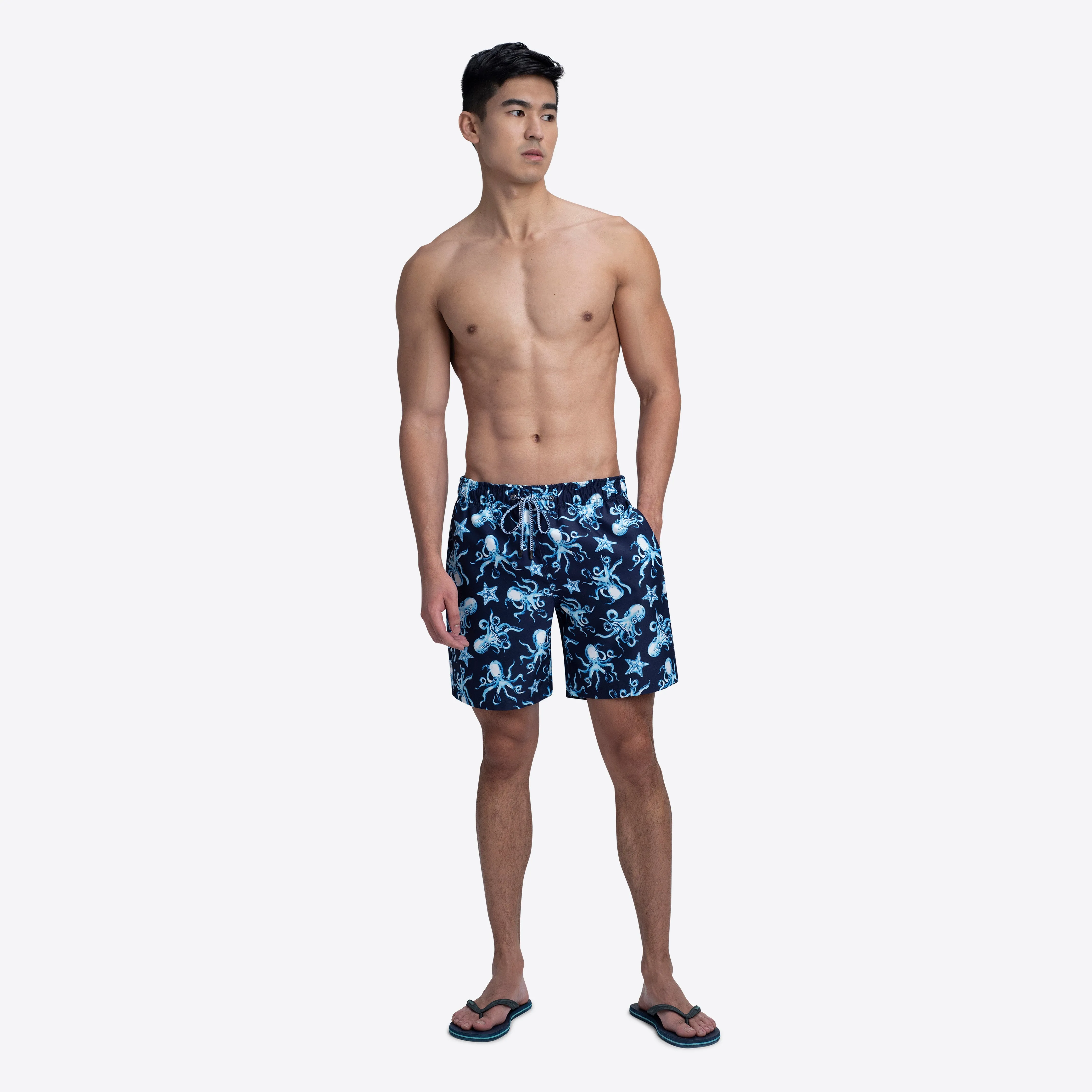 DELANO Octopus Print Swim Trunks sold by Bugatchi product image thumbnail 5
