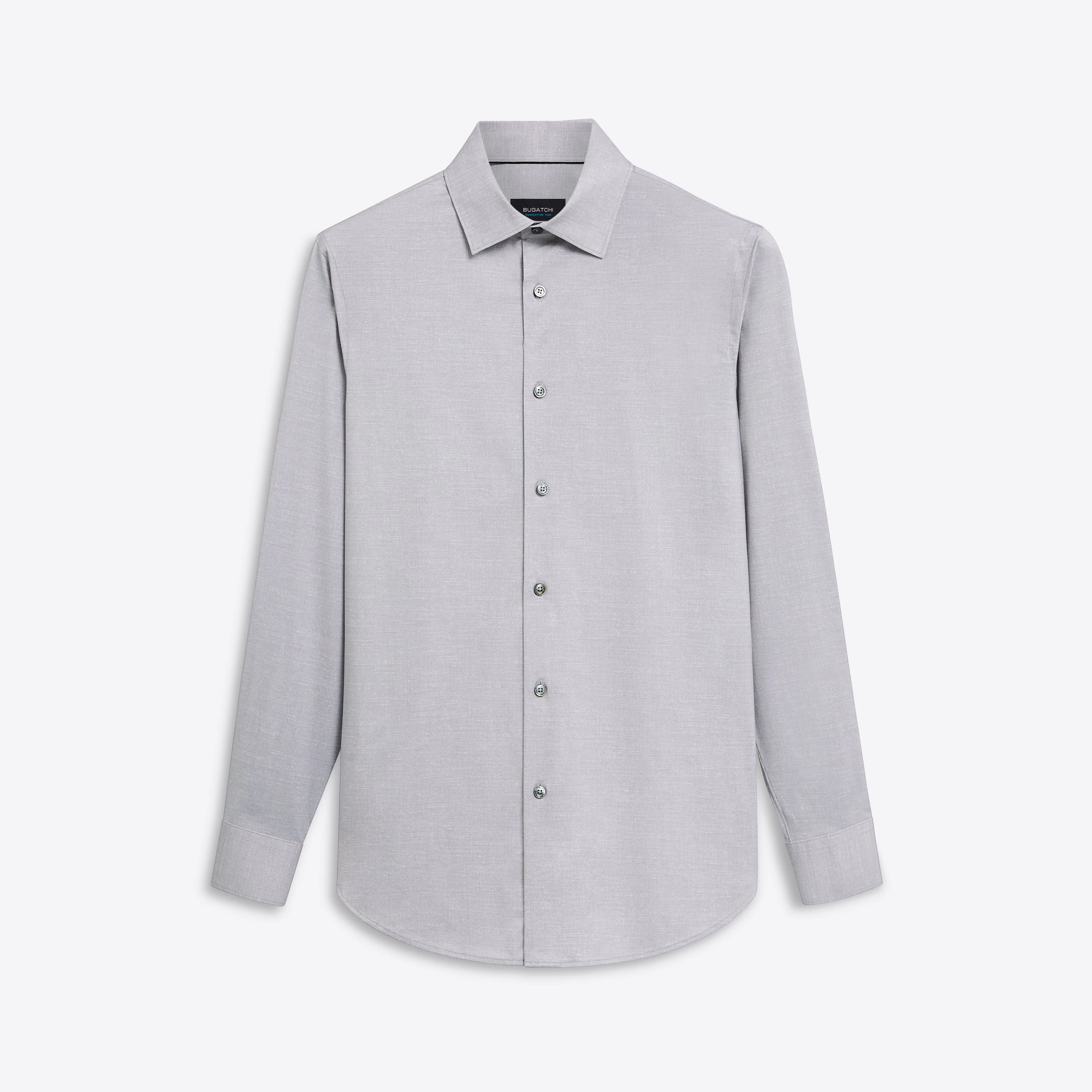 JAMES Chambray Print OoohCotton Shirt sold by Bugatchi