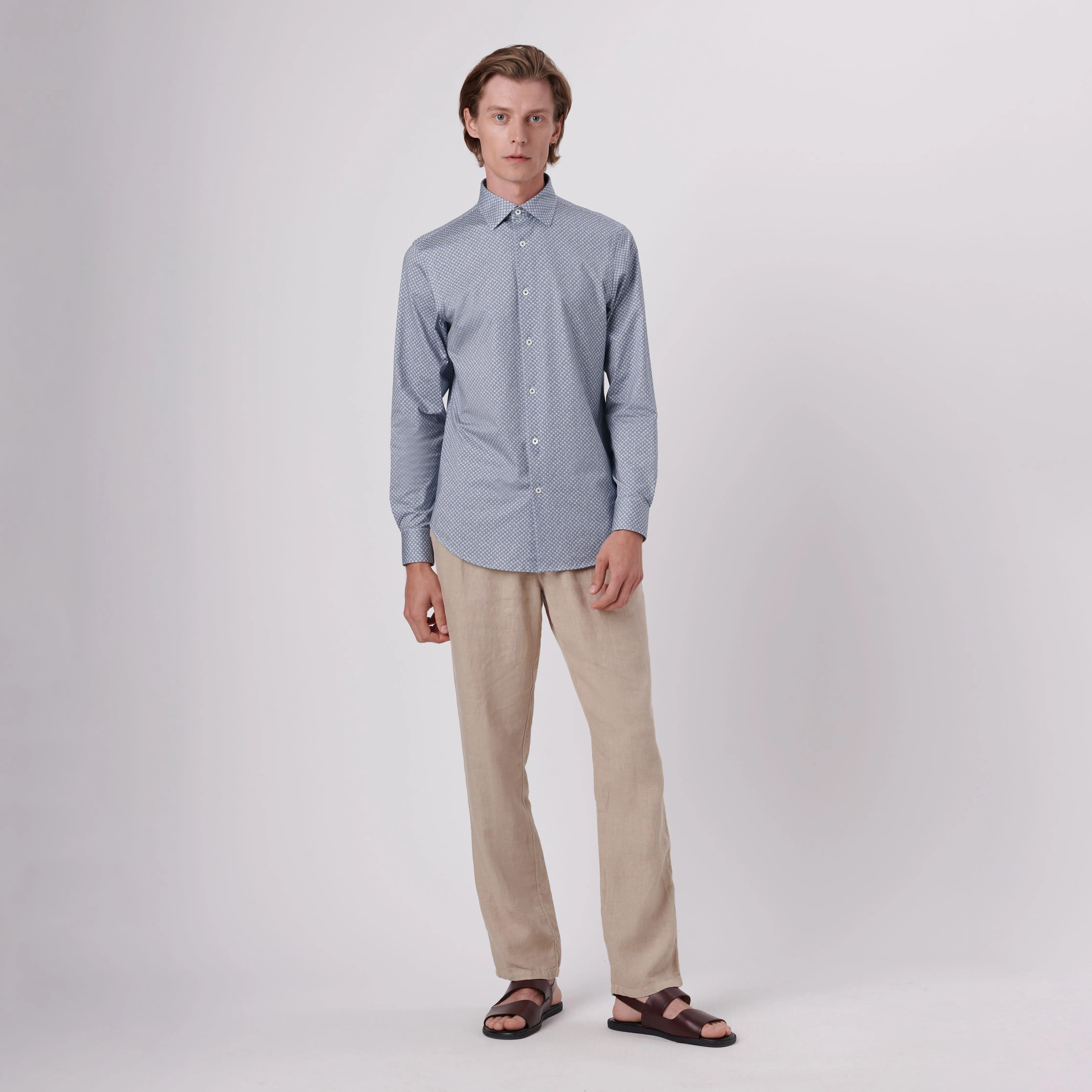 James Floral Print OoohCotton Shirt sold by Bugatchi product image thumbnail 5