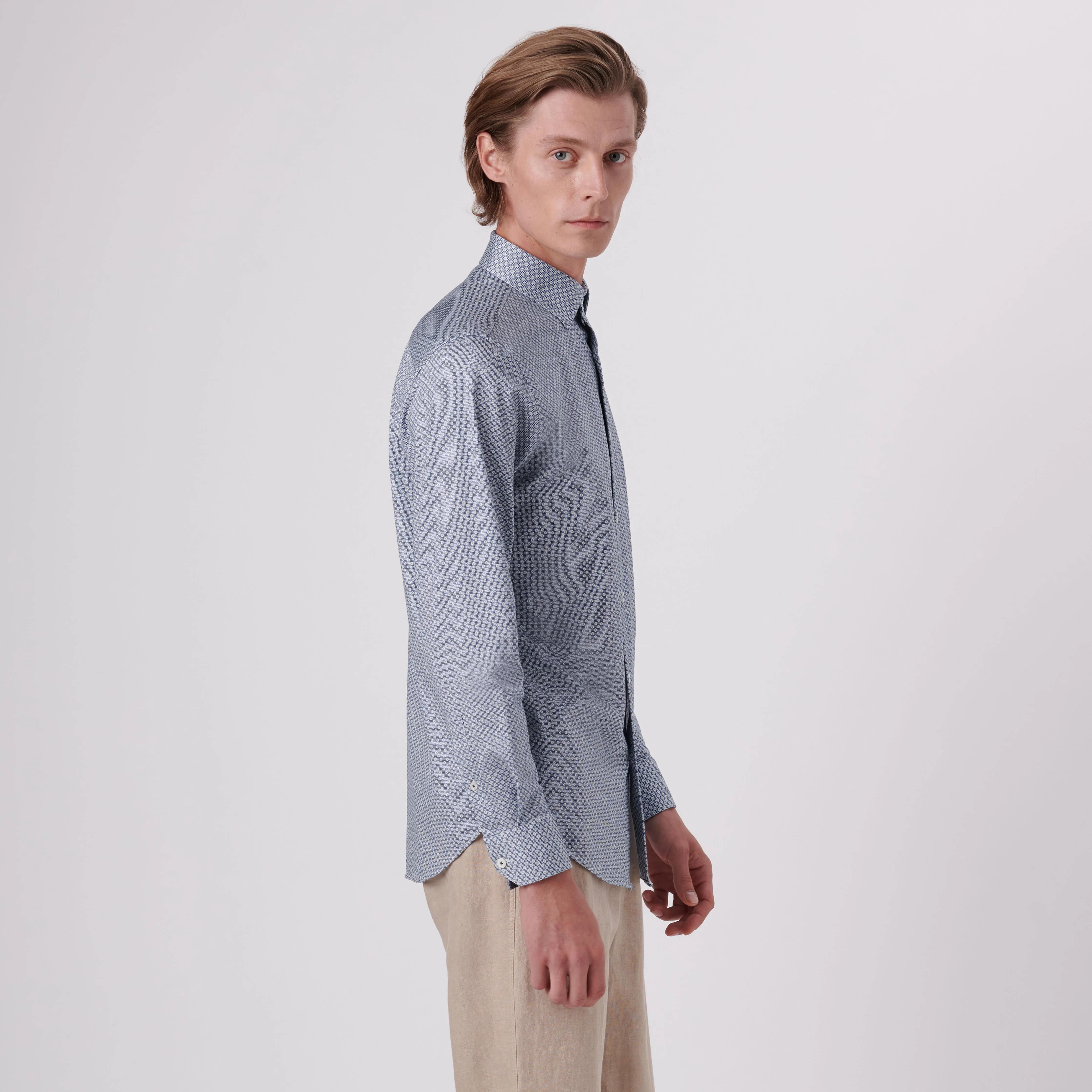 James Floral Print OoohCotton Shirt sold by Bugatchi product image thumbnail 3