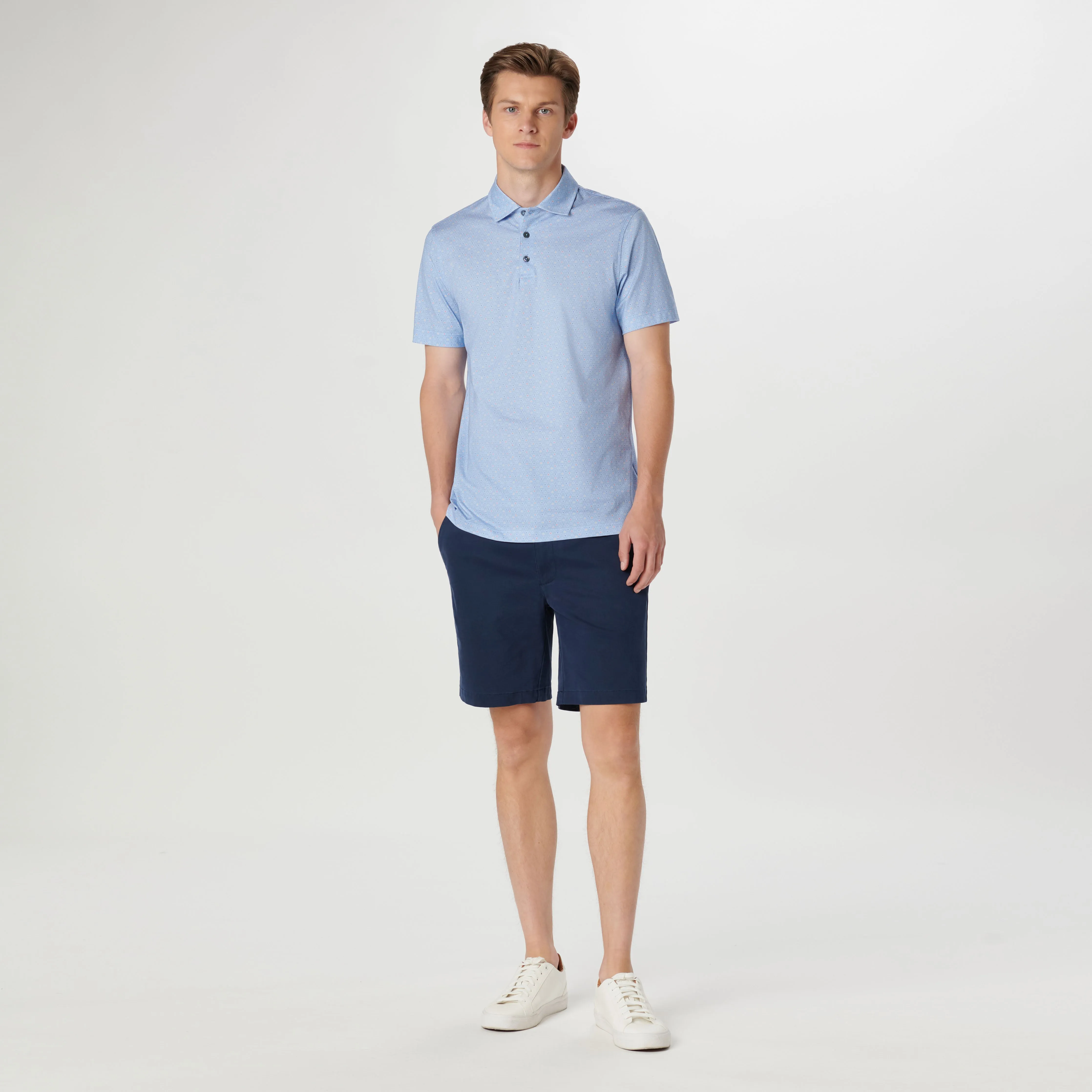 Victor Abstract Floral OoohCotton Polo sold by Bugatchi product image thumbnail 5