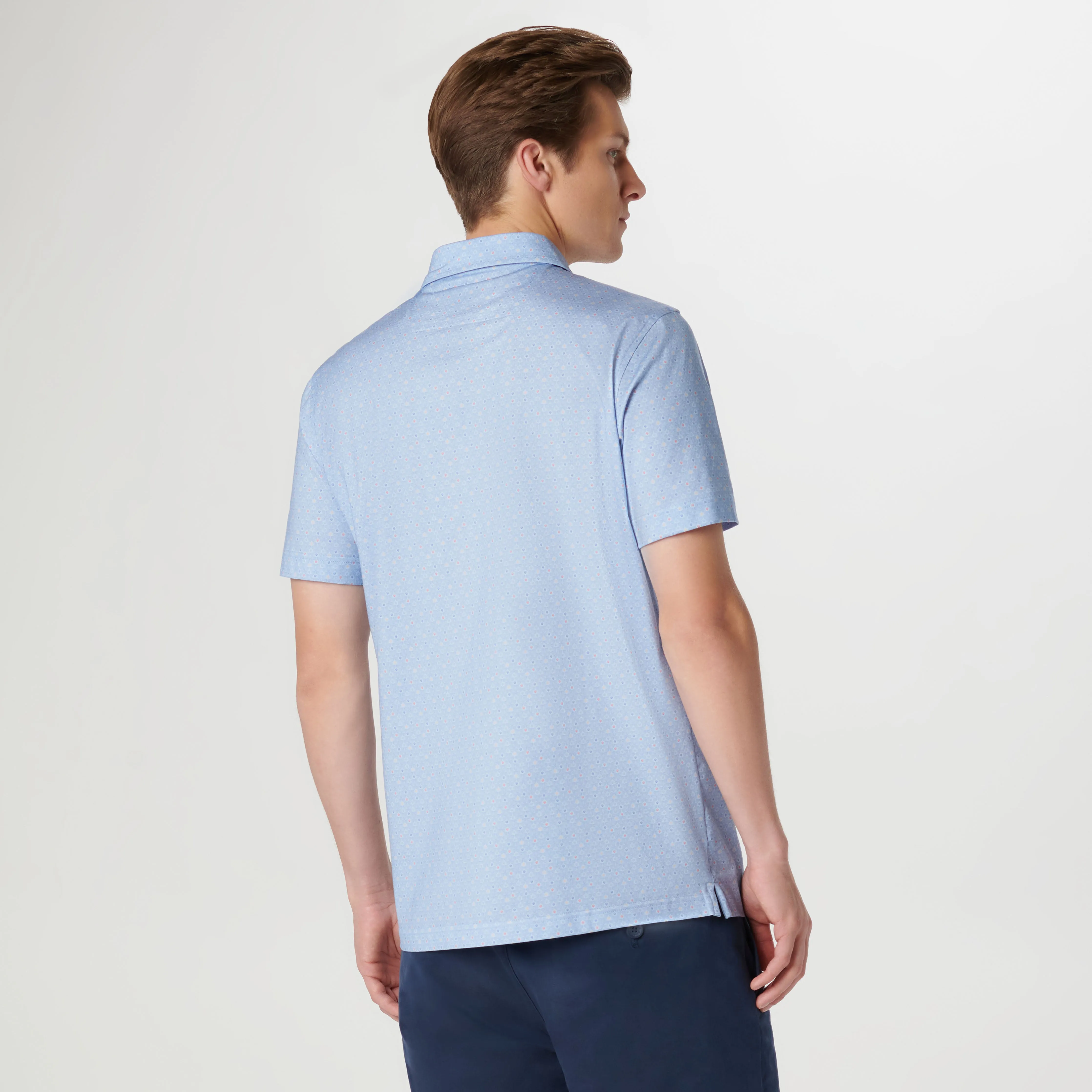 Victor Abstract Floral OoohCotton Polo sold by Bugatchi product image thumbnail 4