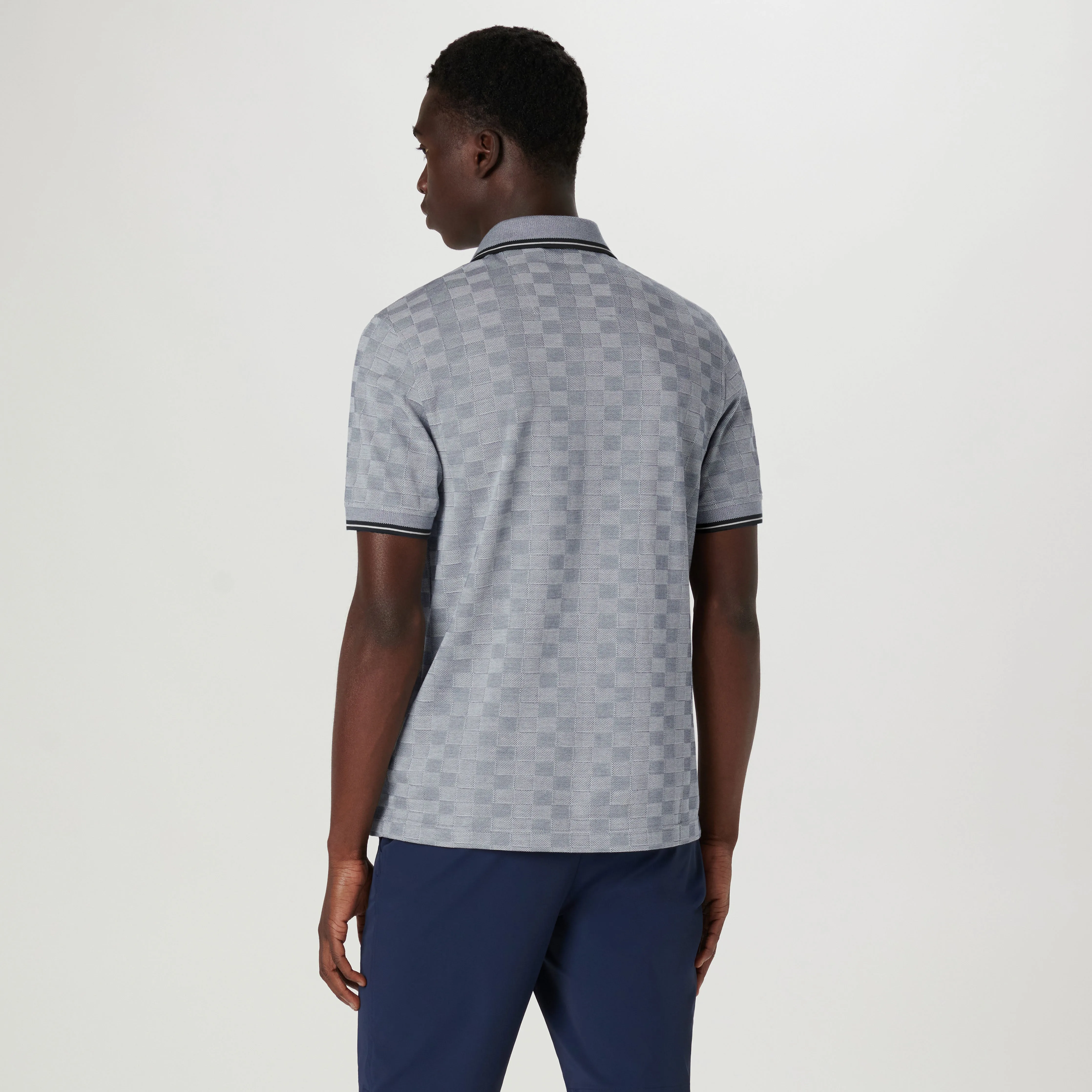 Checkerboard Polo sold by Bugatchi product image thumbnail 4