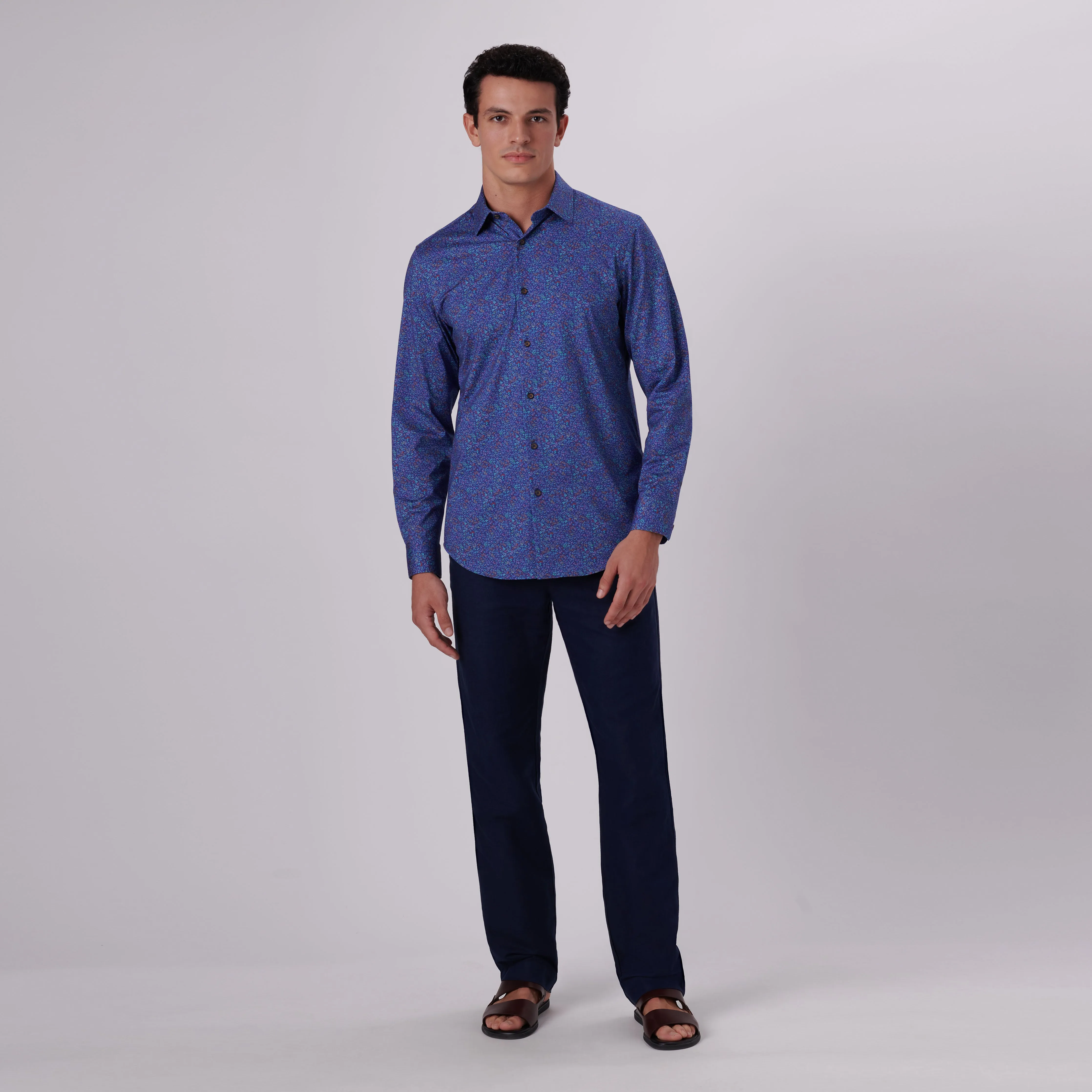 James Floral Print OoohCotton Shirt sold by Bugatchi product image thumbnail 5