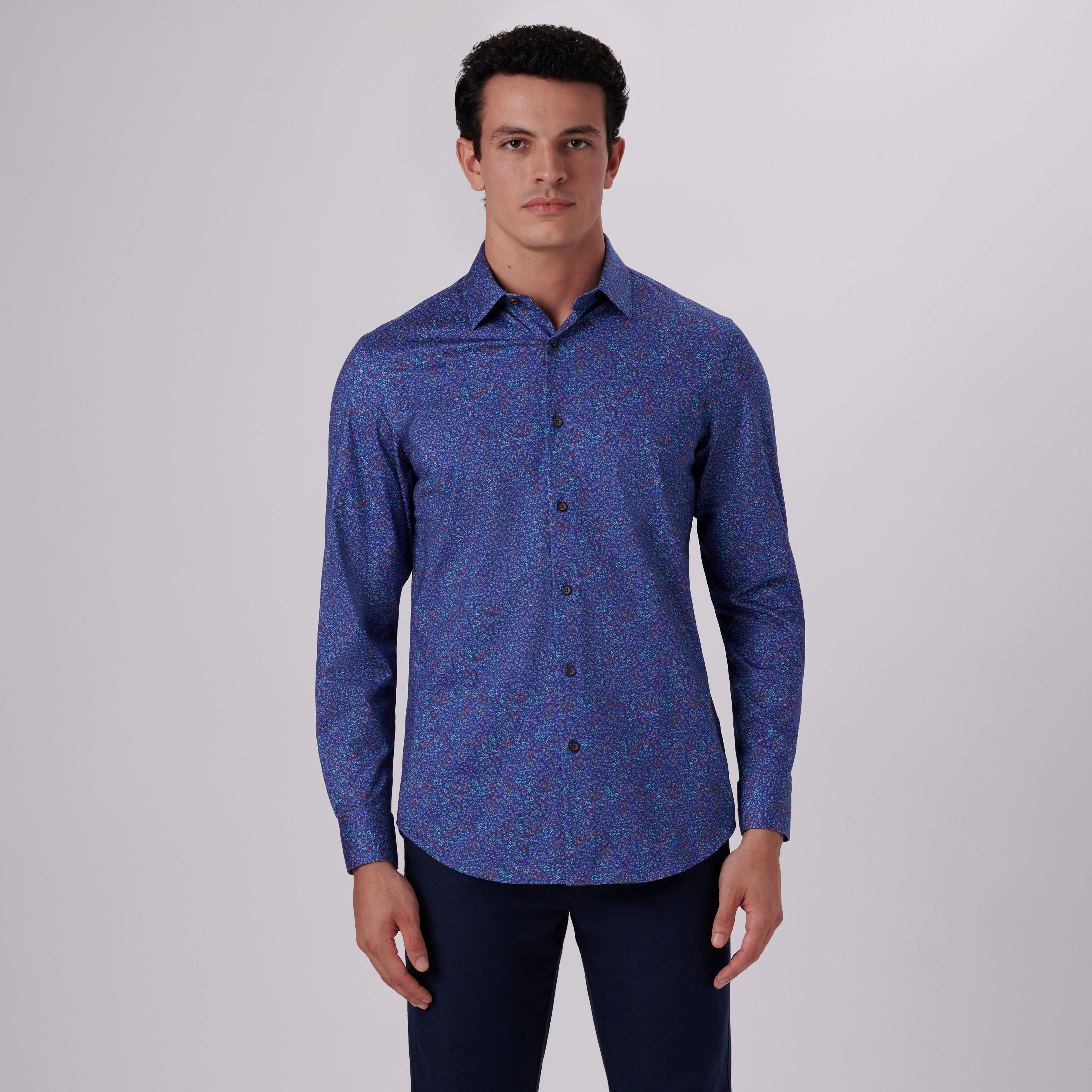 James Floral Print OoohCotton Shirt sold by Bugatchi product image thumbnail 2